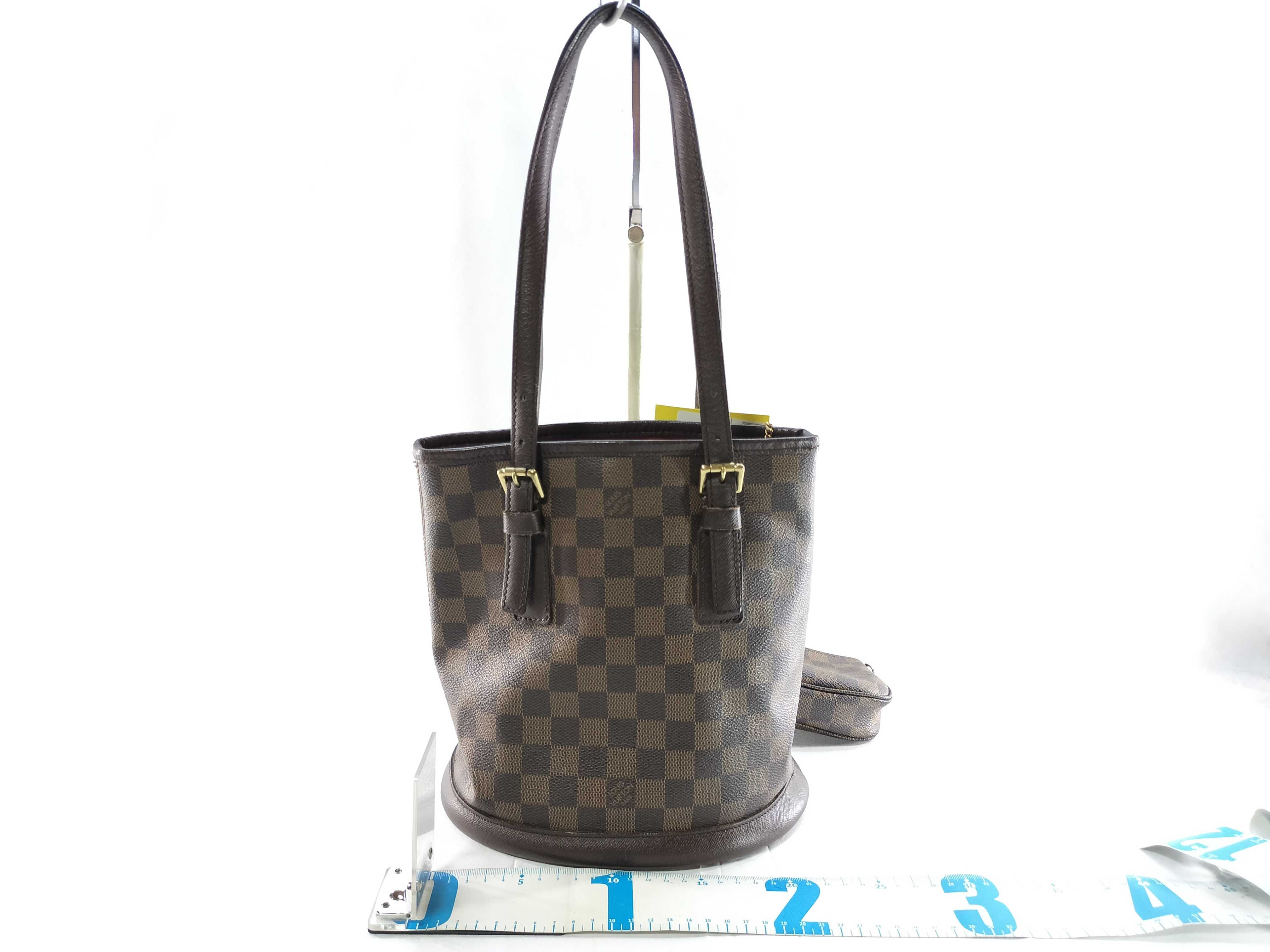 Damier Bucket PM Tote Bag with Pouch — view 2