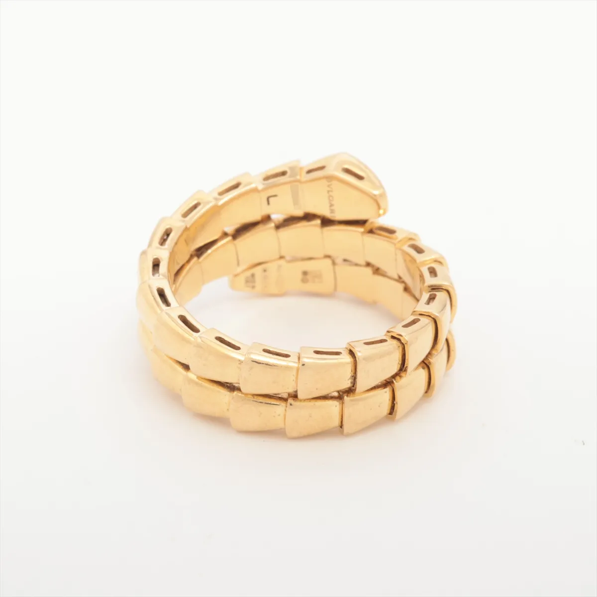 Serpenti Viper Diamond Ring 750 (YG) 10.5g L 832YHH Stone has — view 2