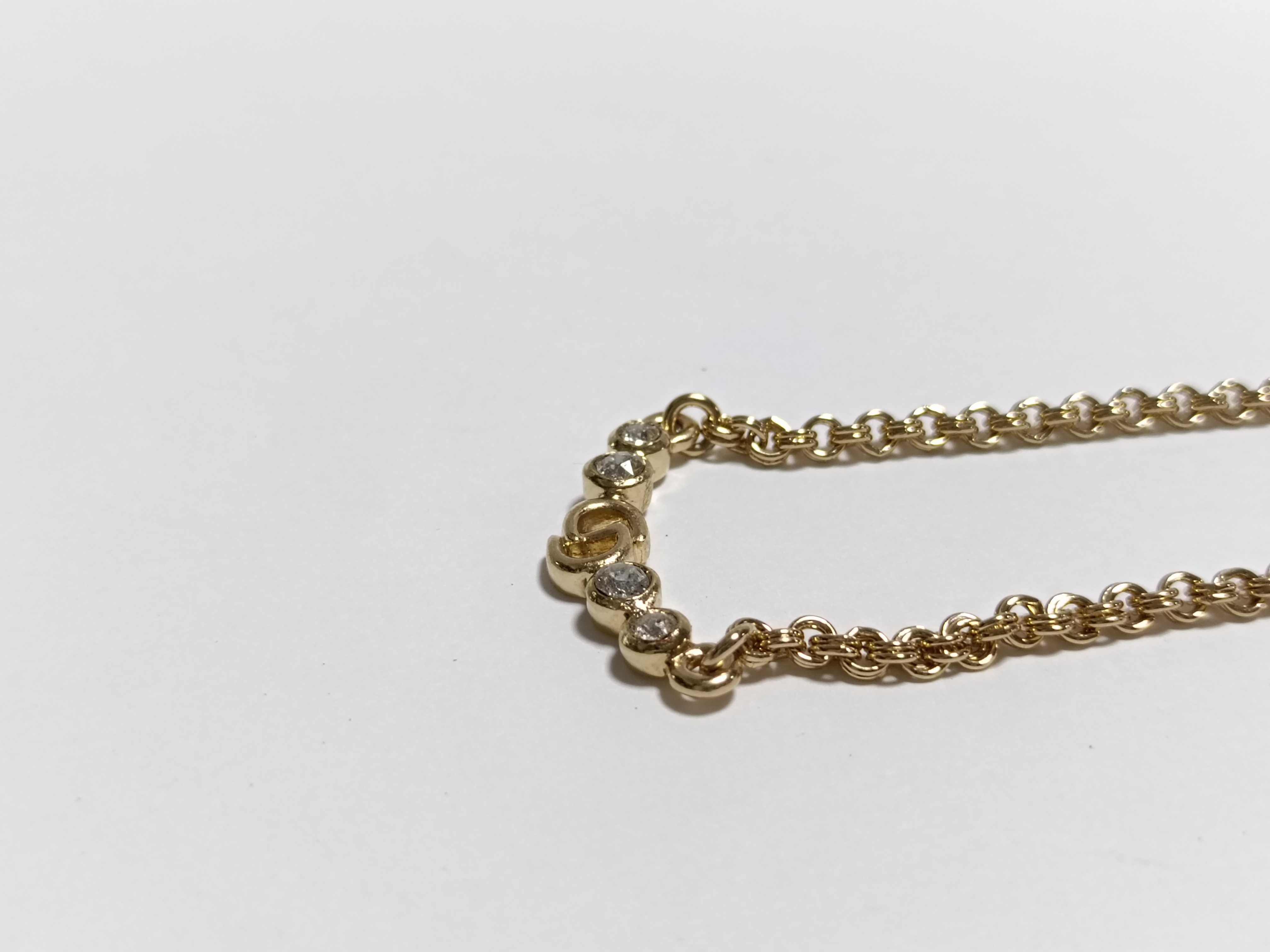 CD 4P Rhinestone Necklace — view 2