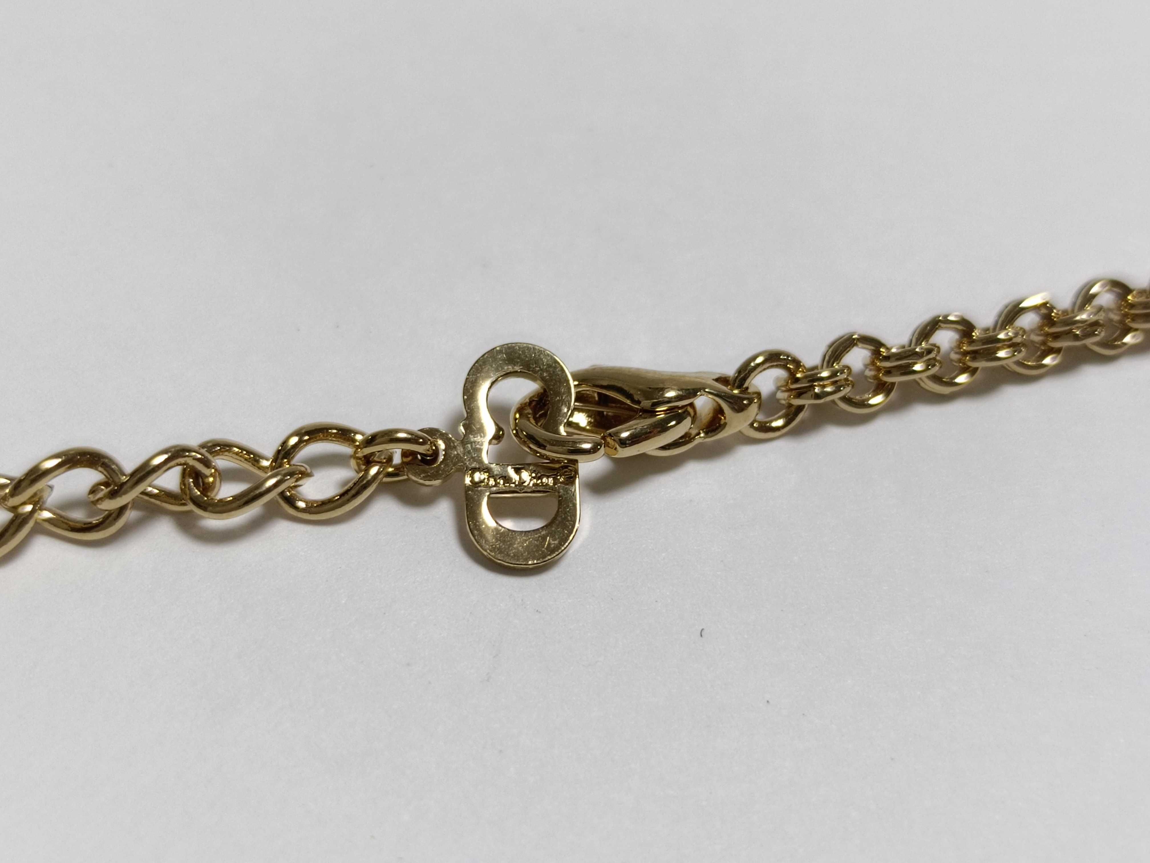CD 4P Rhinestone Necklace — view 4