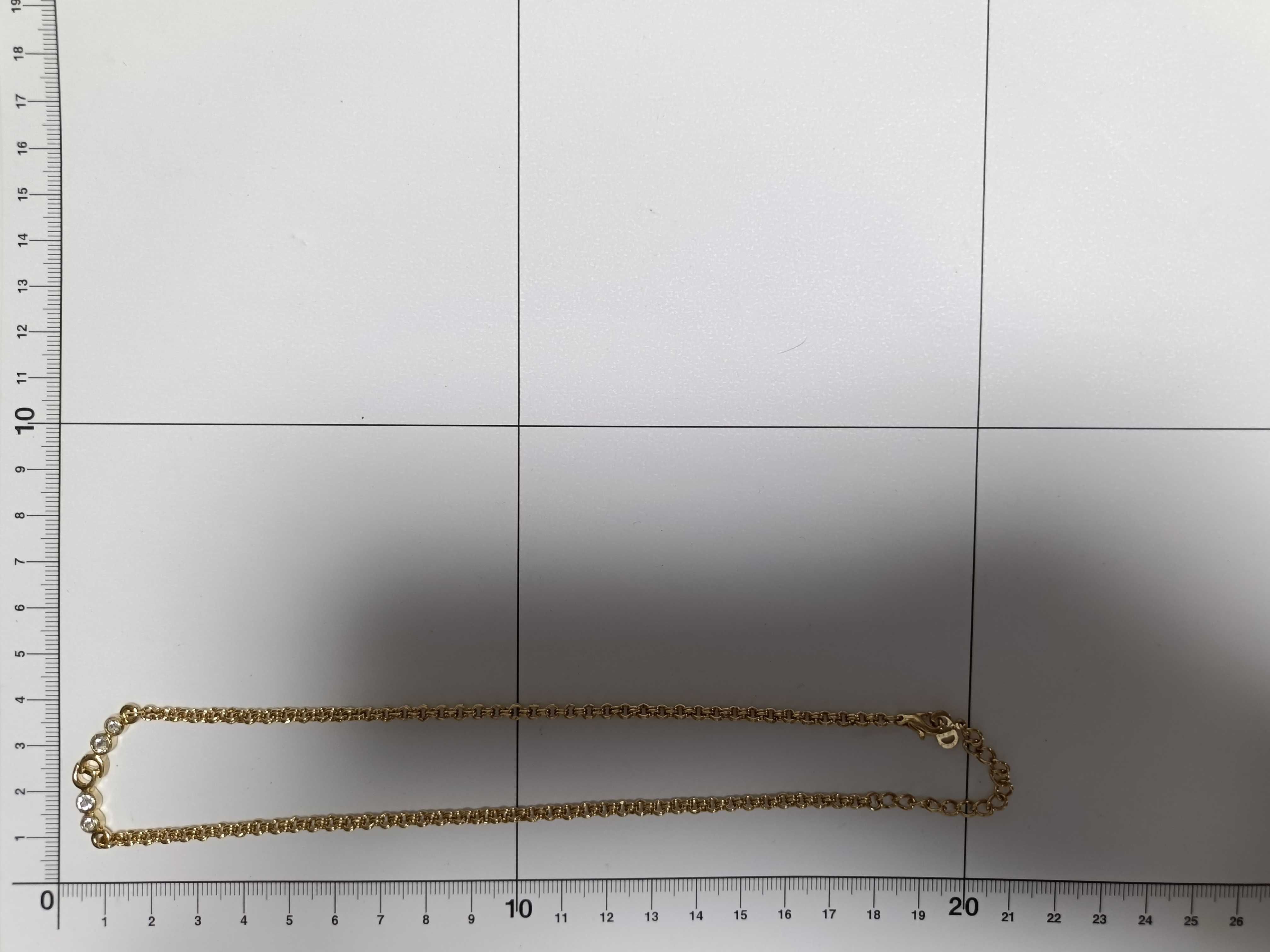 CD 4P Rhinestone Necklace — view 7