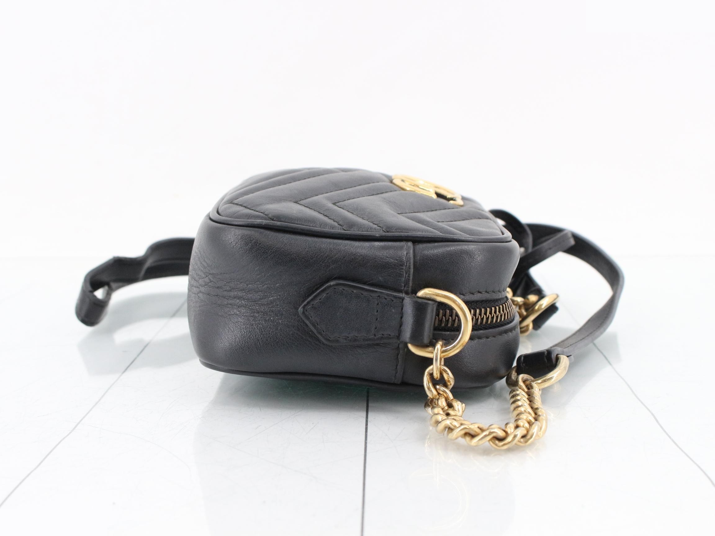 GG Marmont Mini Chain Shoulder Bag — view 3