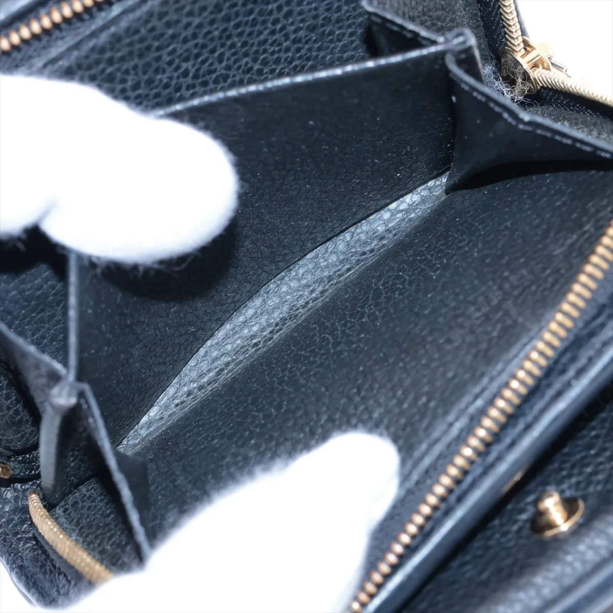 Monogram Empreinte Portefeuille Claire M80151 Noir Compact Wallet (RFID detected) — view 6