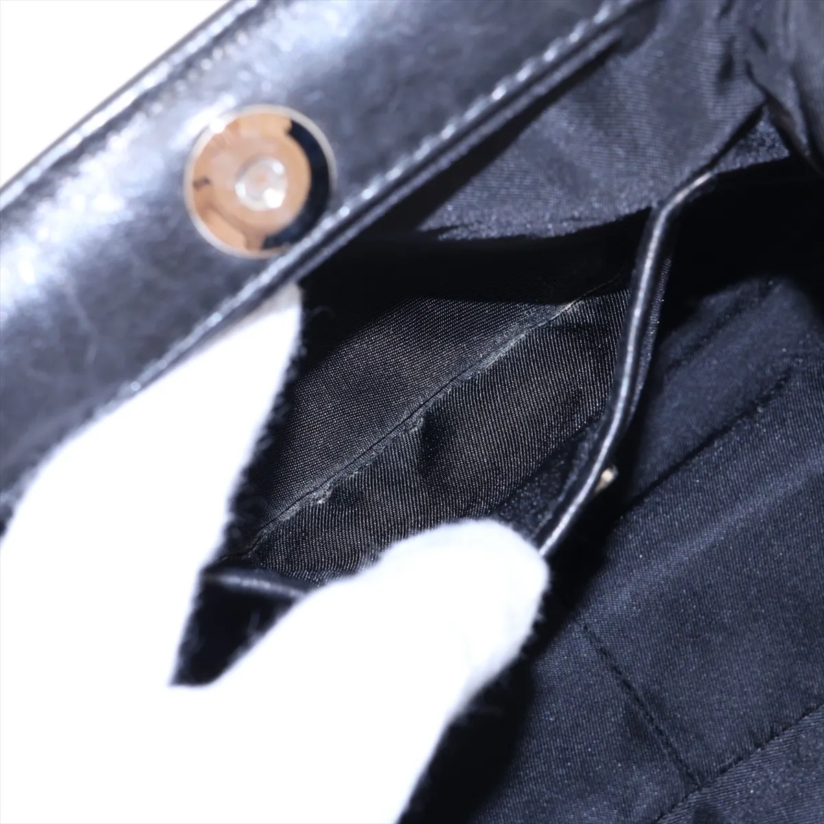 Tessuto Nylon x Leather Handbag, Black — view 8