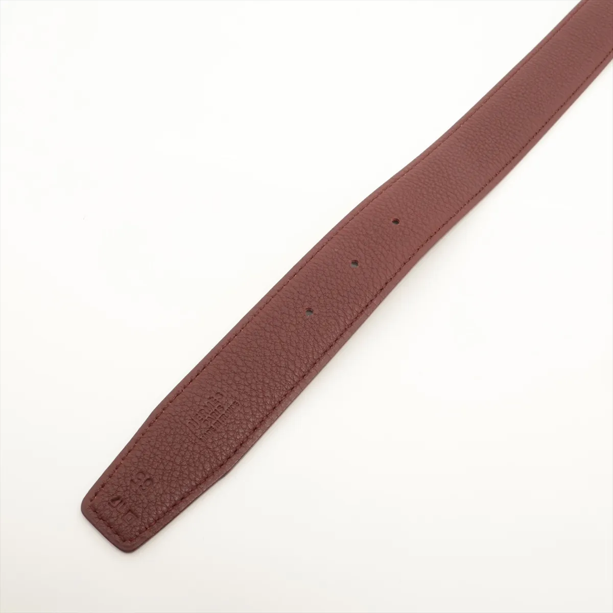H-belt D:2000 Belt 65 Leather Black x Brown — view 3