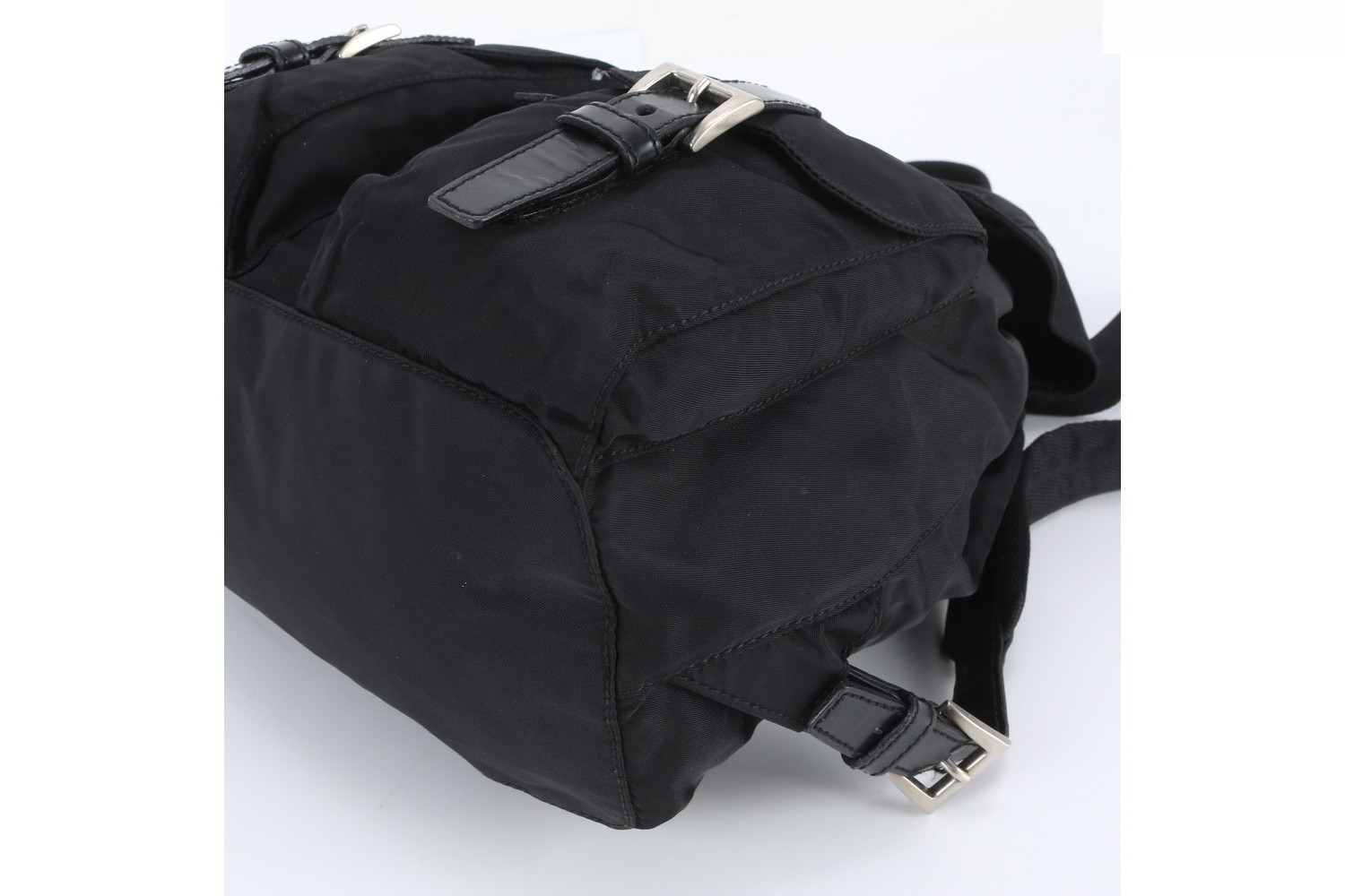 Guaranteed Tessuto Nylon Backpack with White Tag, B6677, Leather — view 4