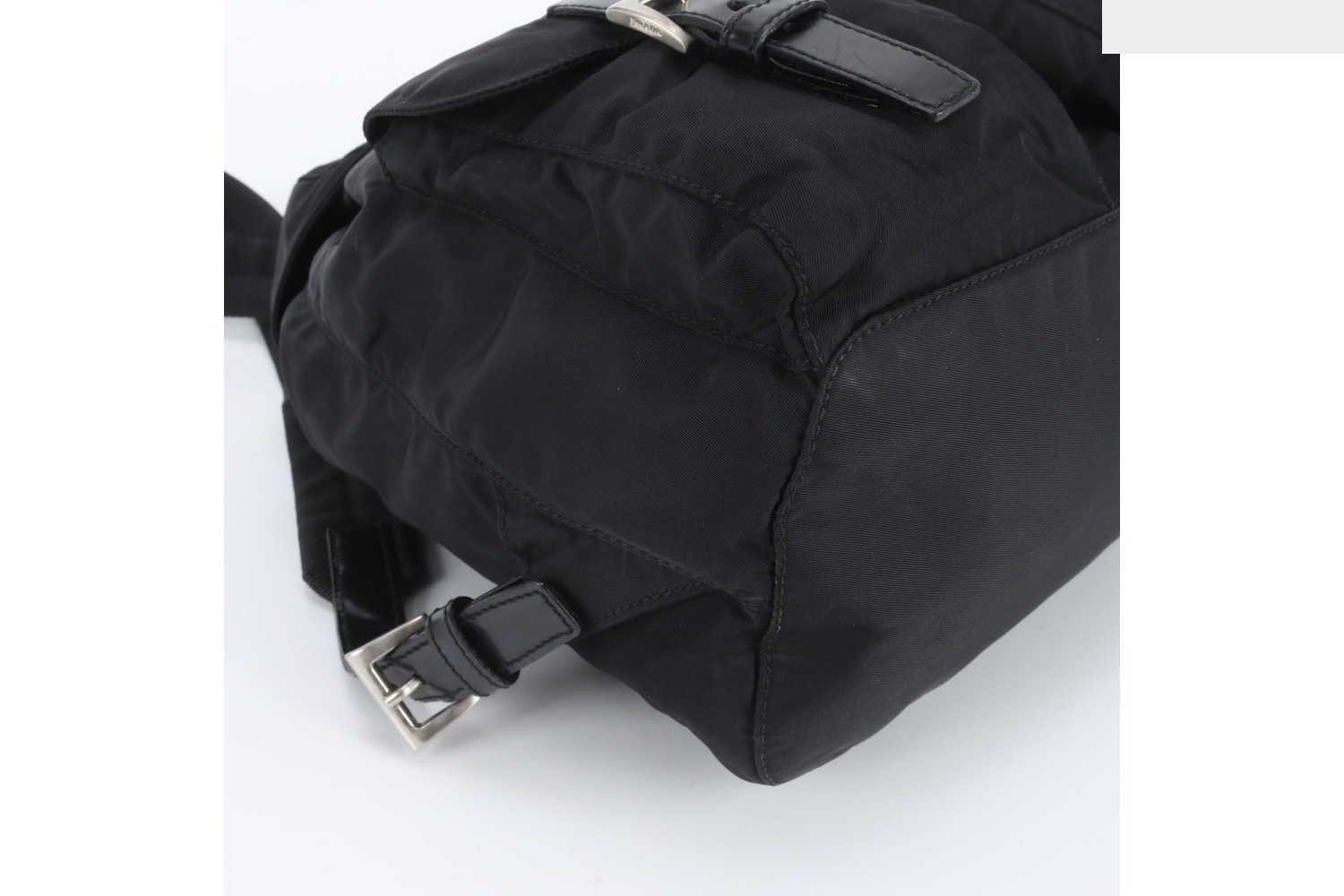 Guaranteed Tessuto Nylon Backpack with White Tag, B6677, Leather — view 6