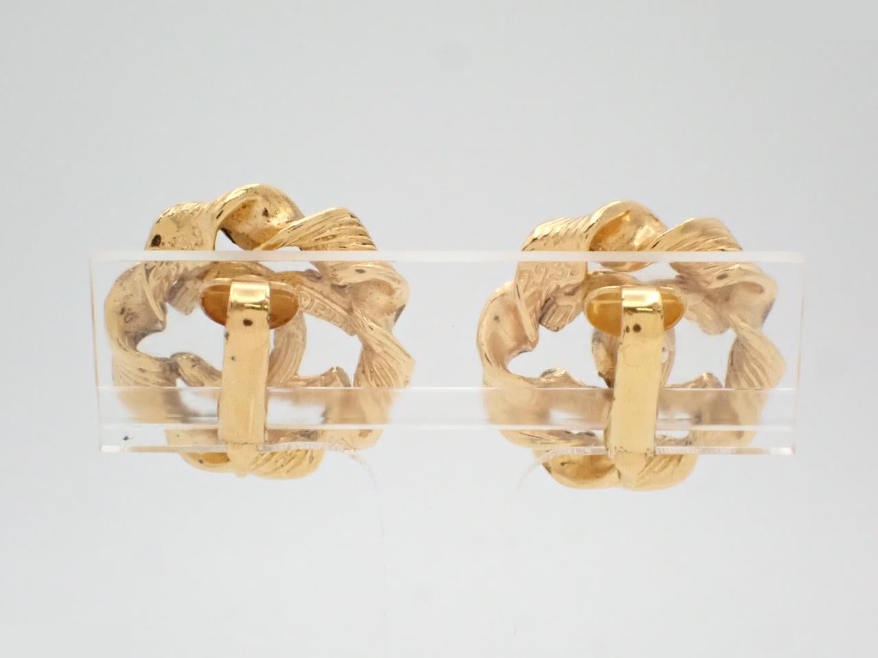 Twist Circle Coco Mark Earrings 2239 Earrings — view 2