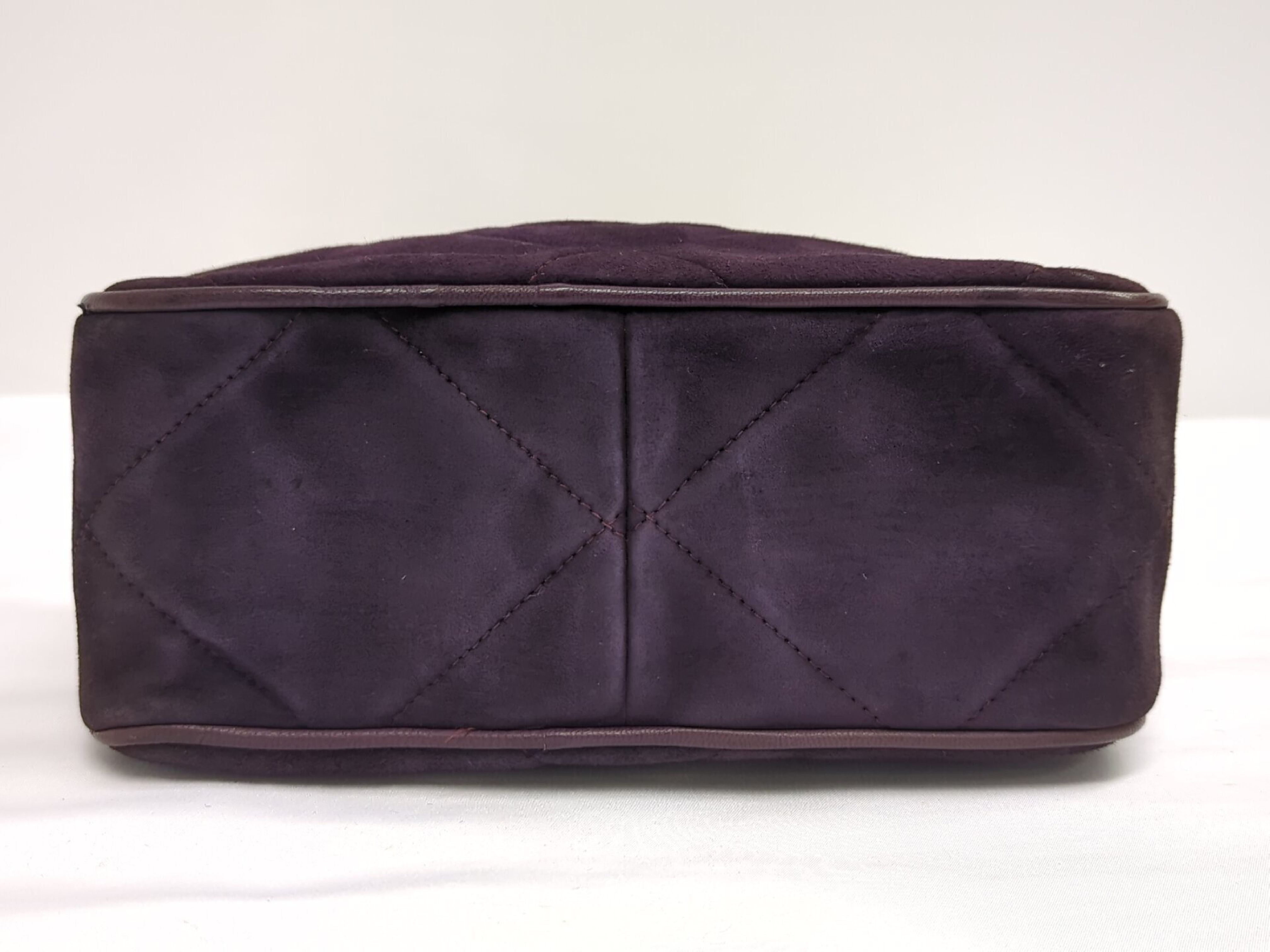 suede purple fringe chain shoulder bag (serial number 0) — view 5