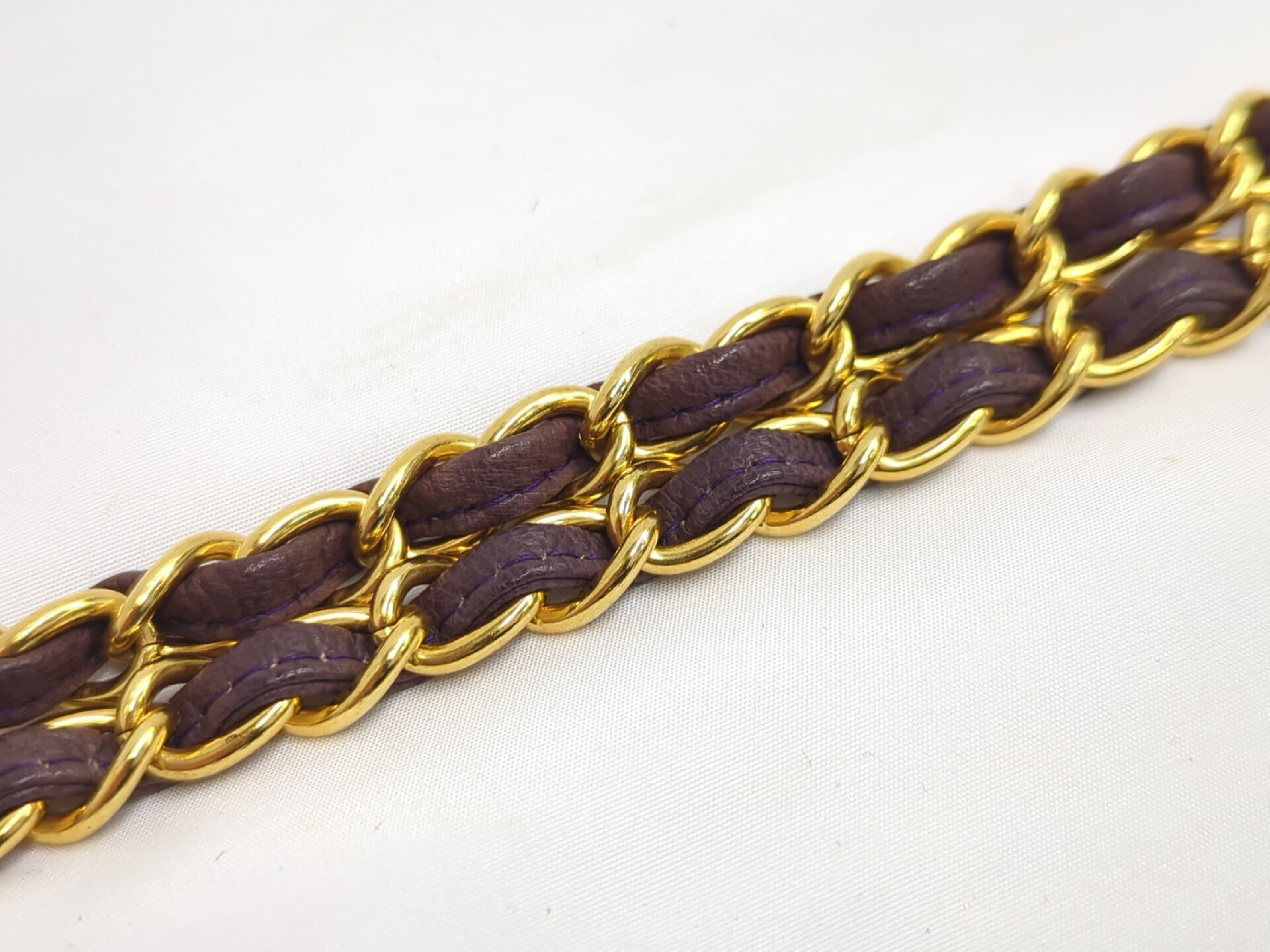 suede purple fringe chain shoulder bag (serial number 0) — view 7