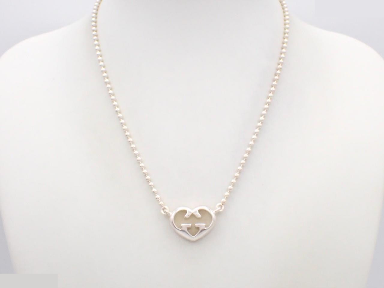 Interlocking Necklace, Heart, Ag925/15.0g — view 3