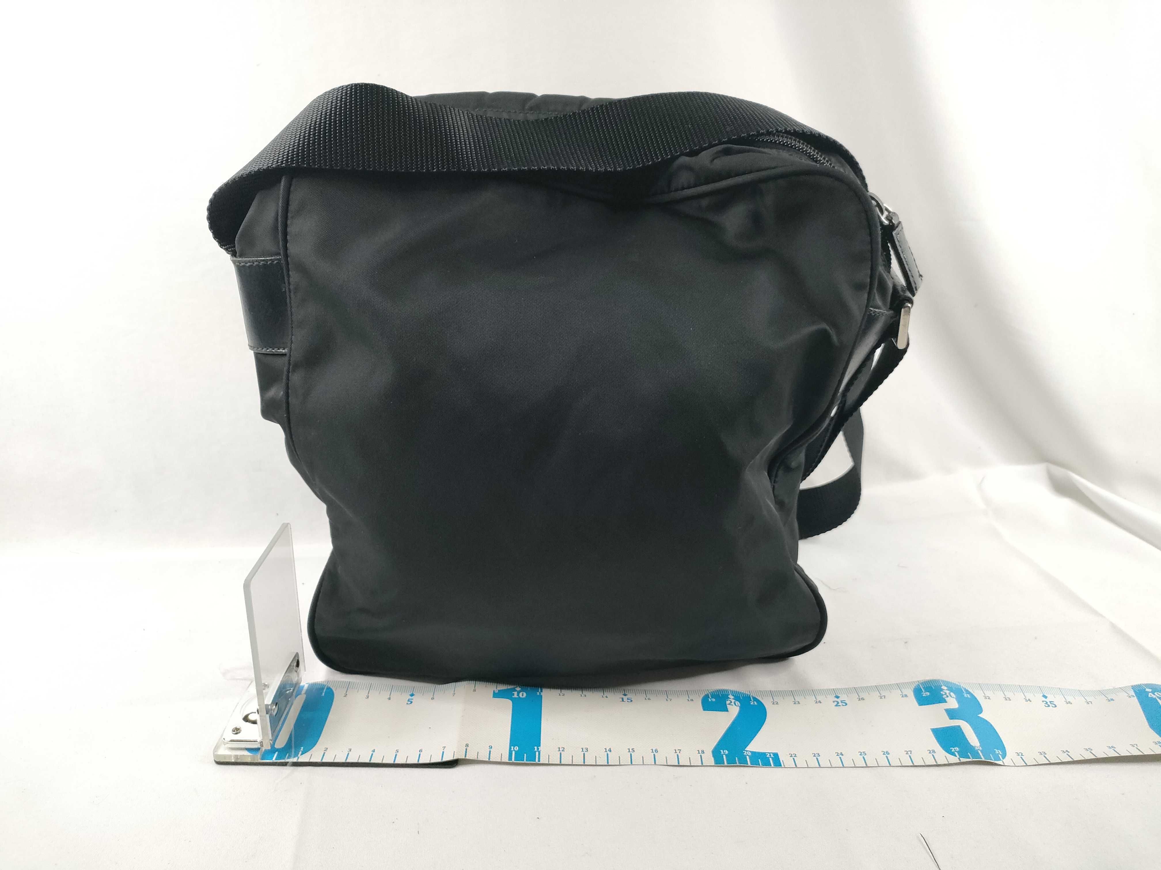 Nylon Shoulder Bag, Black — view 2