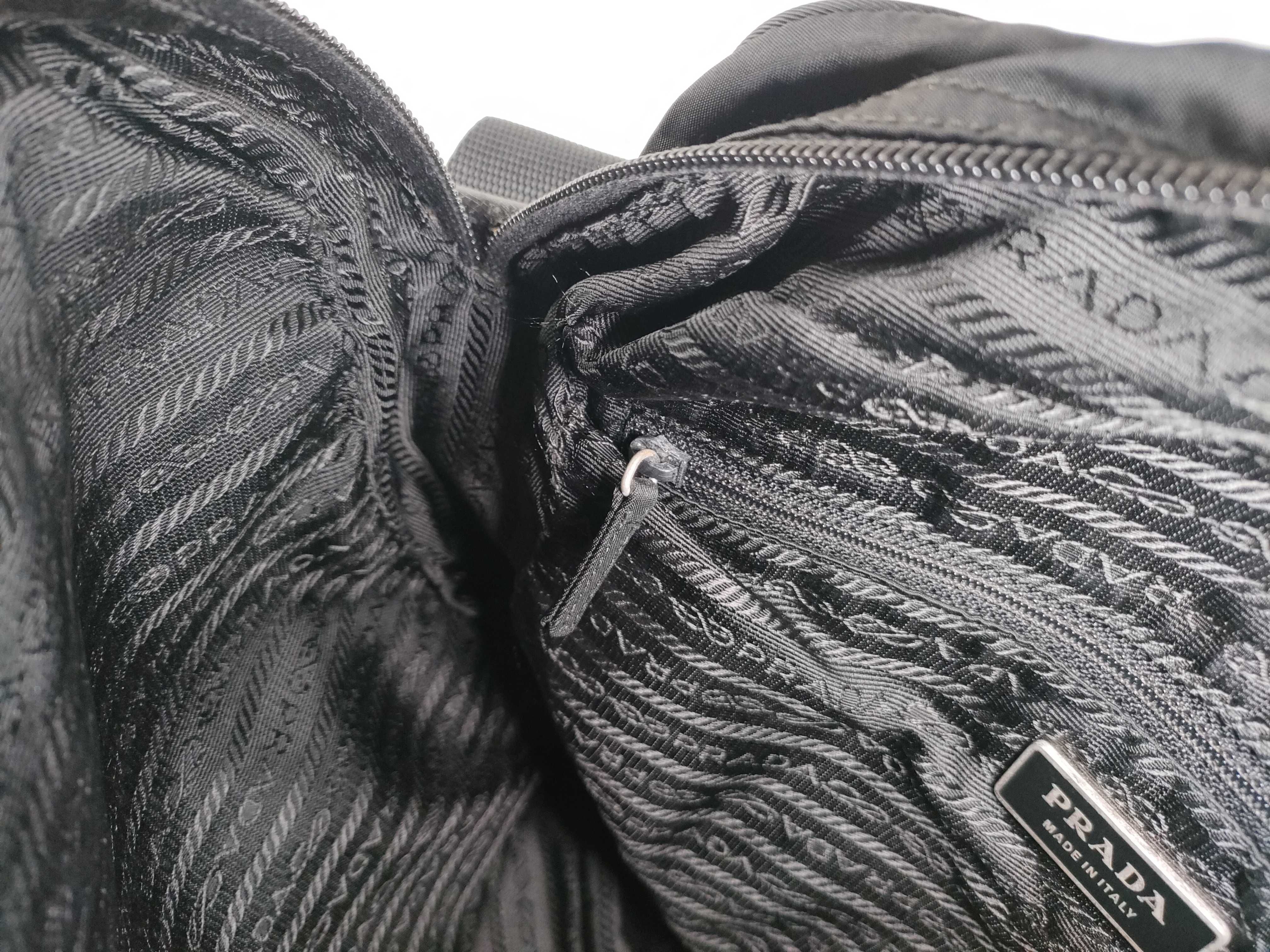 Nylon Shoulder Bag, Black — view 11