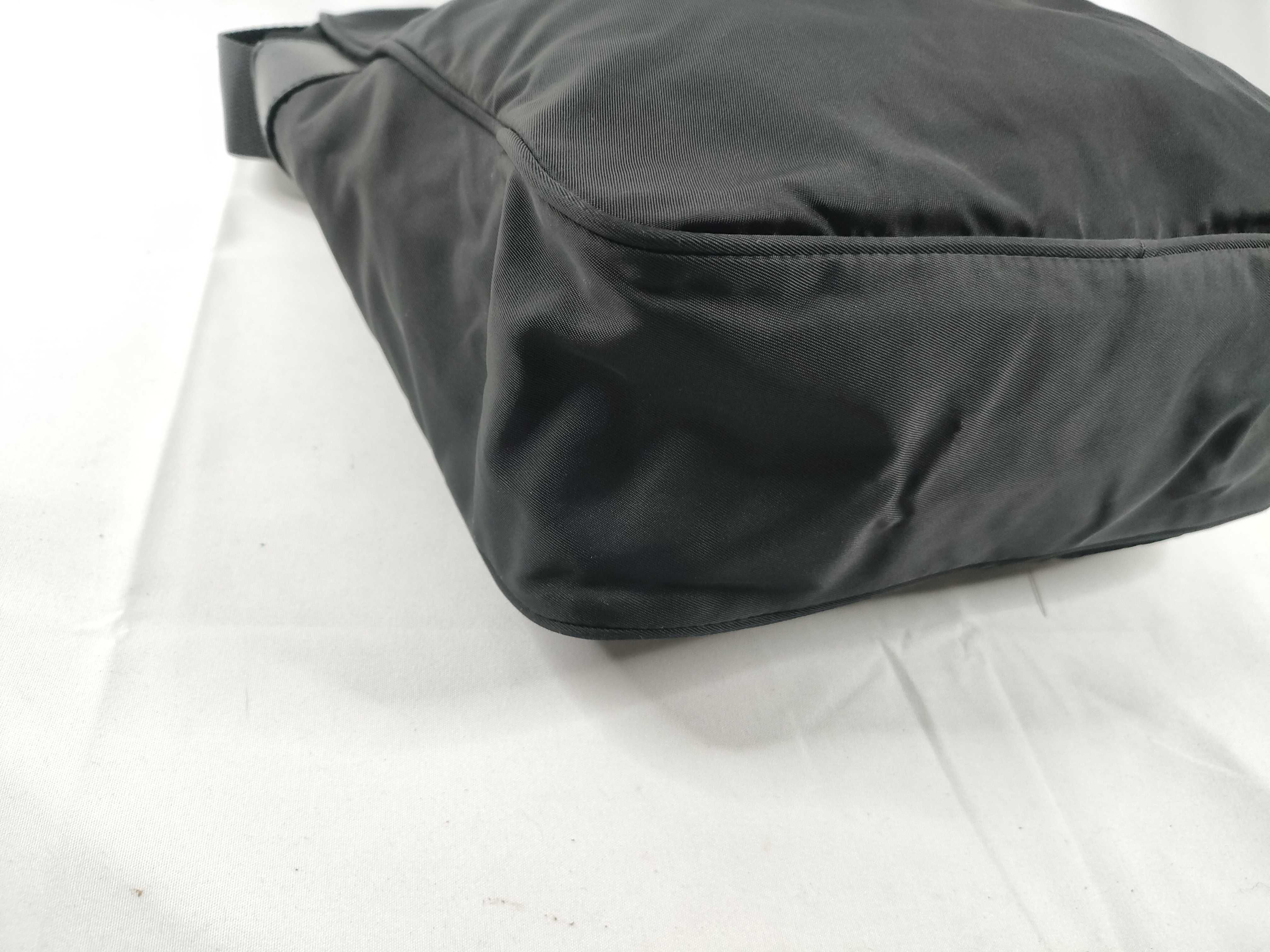 Nylon Shoulder Bag, Black — view 3