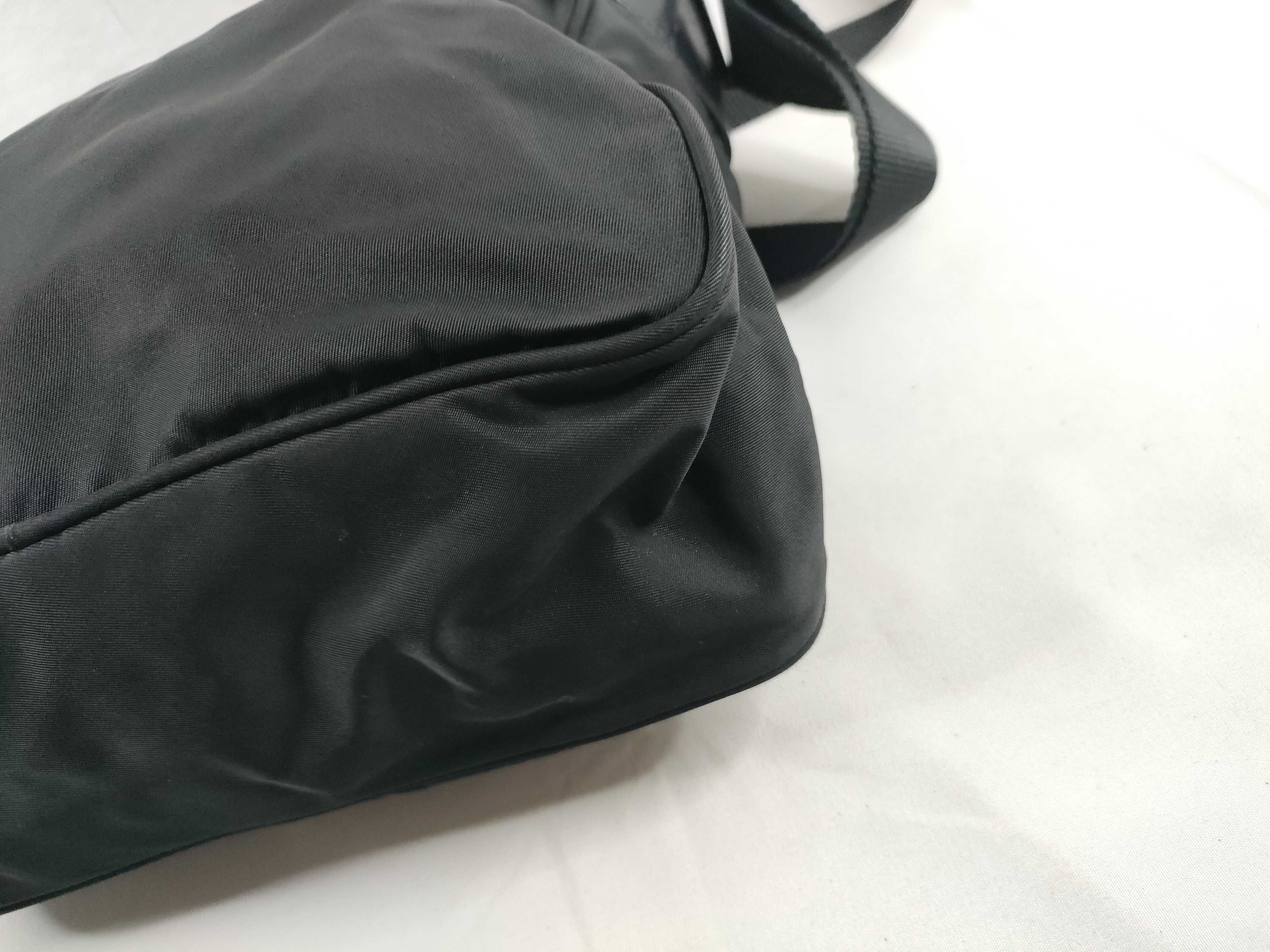 Nylon Shoulder Bag, Black — view 5