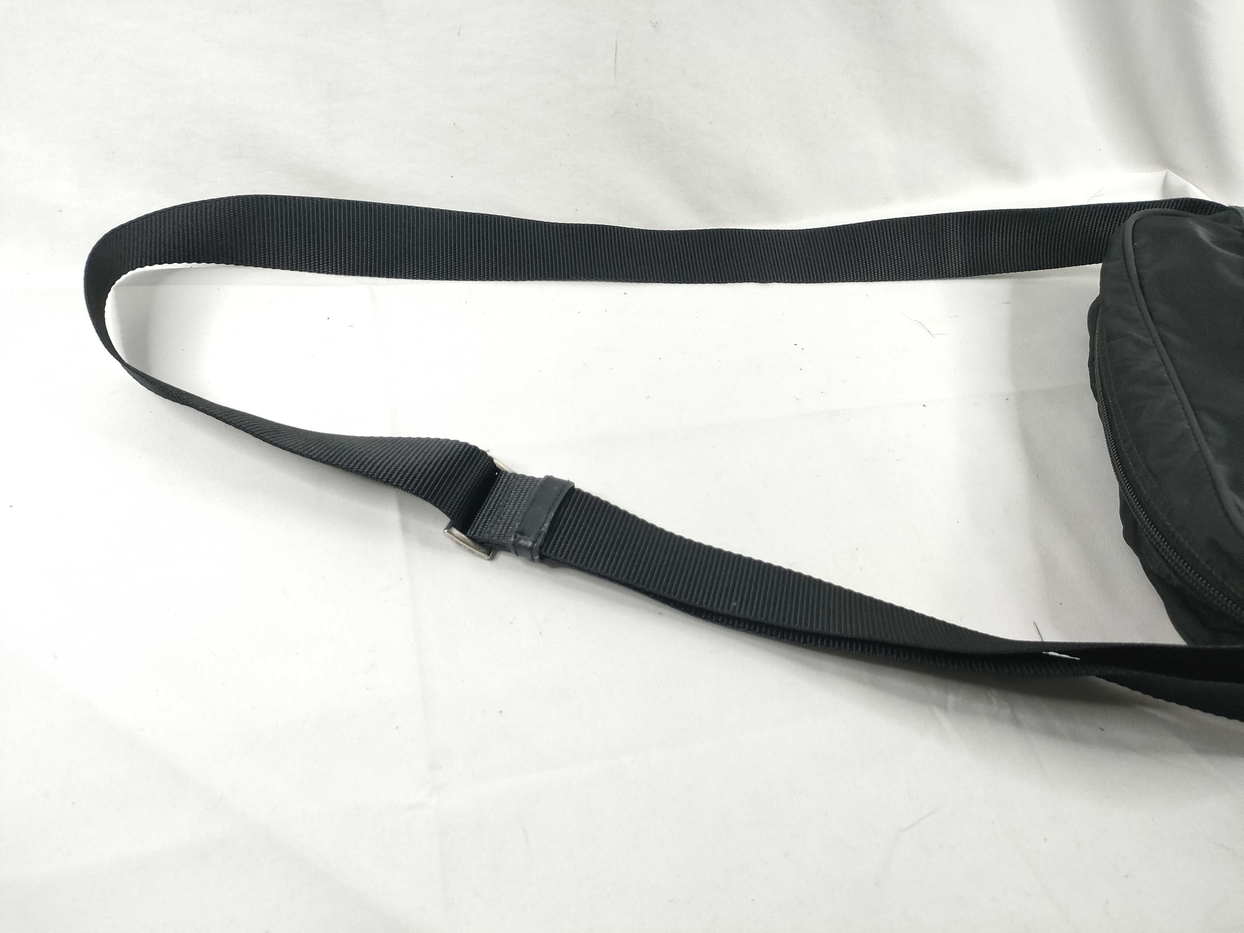 Nylon Shoulder Bag, Black — view 6