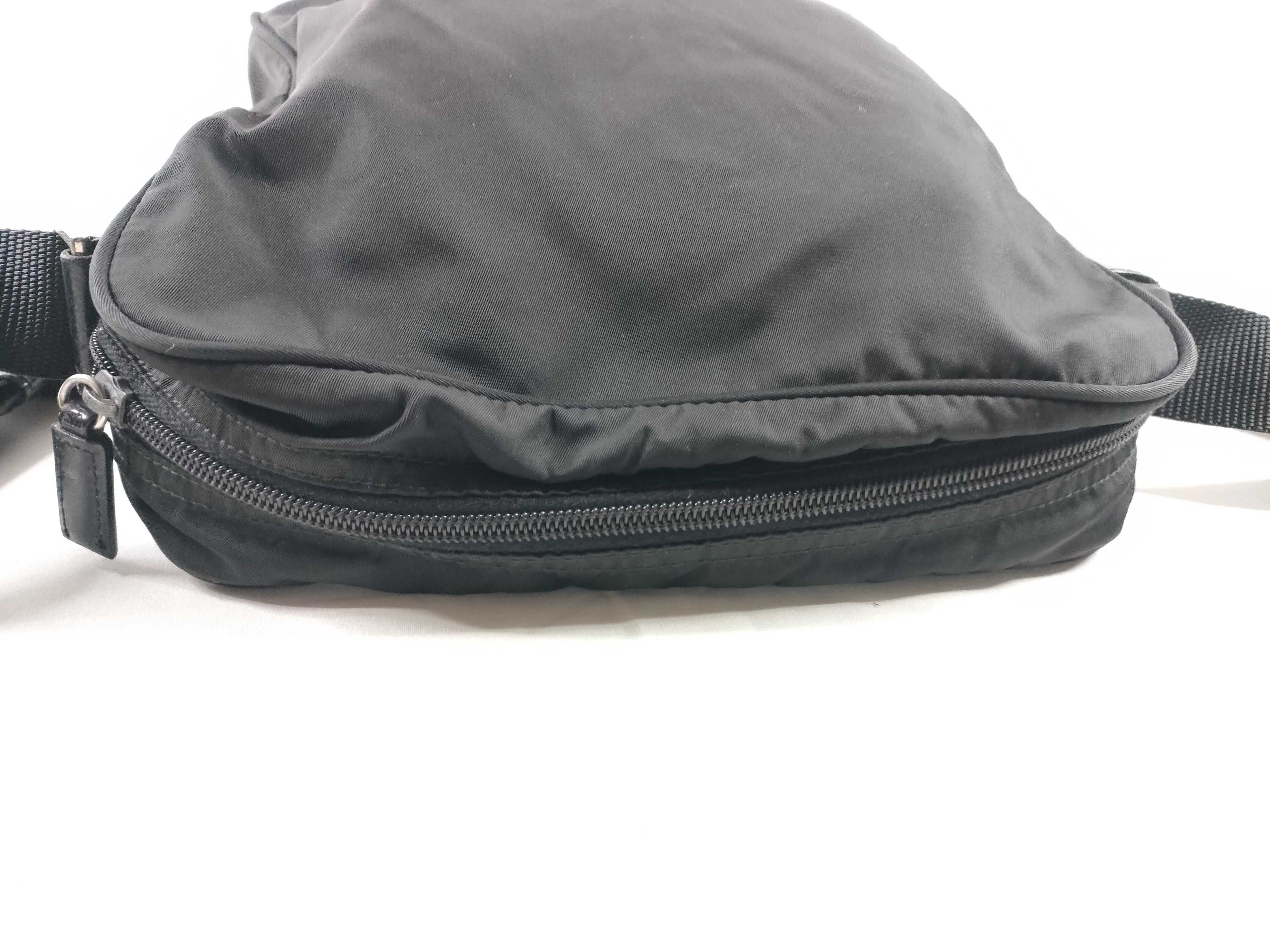 Nylon Shoulder Bag, Black — view 9