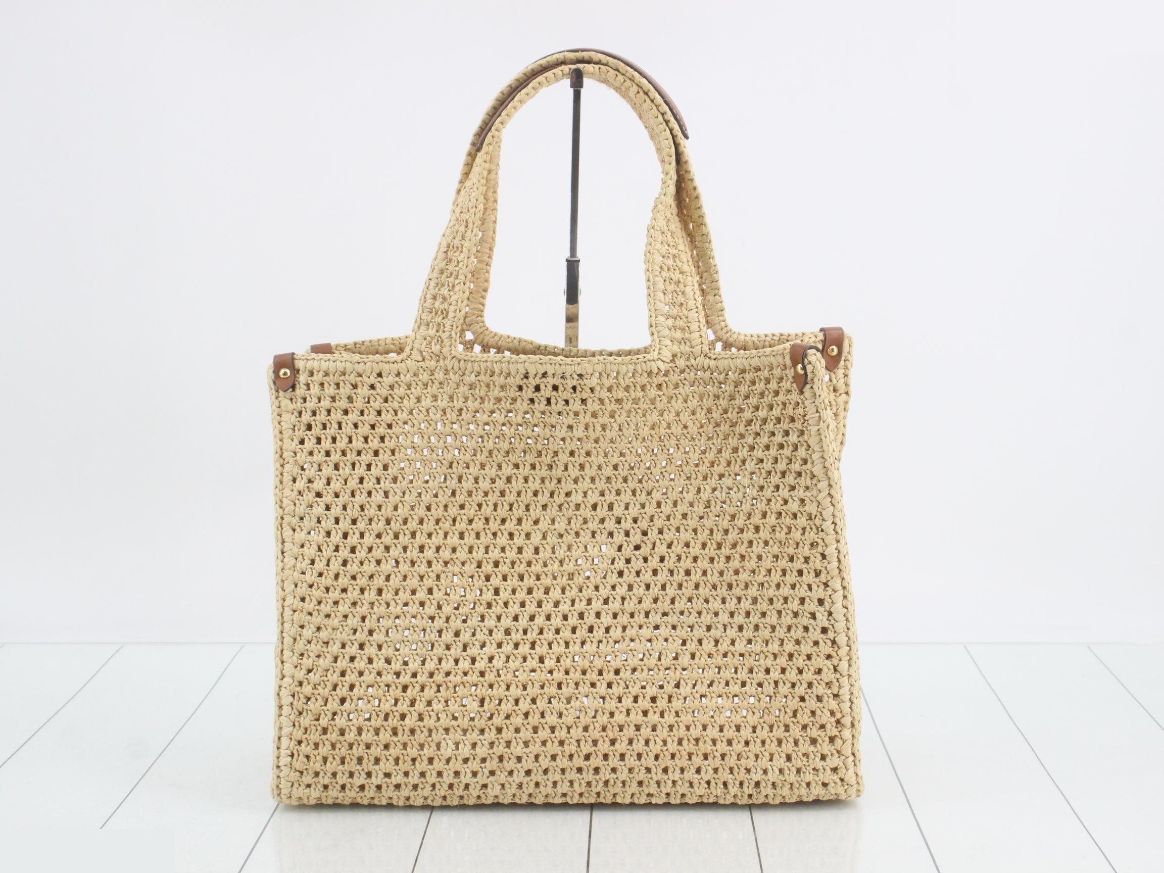 LV by the Pool OnTheGo MM Raffia Tote Bag — view 2