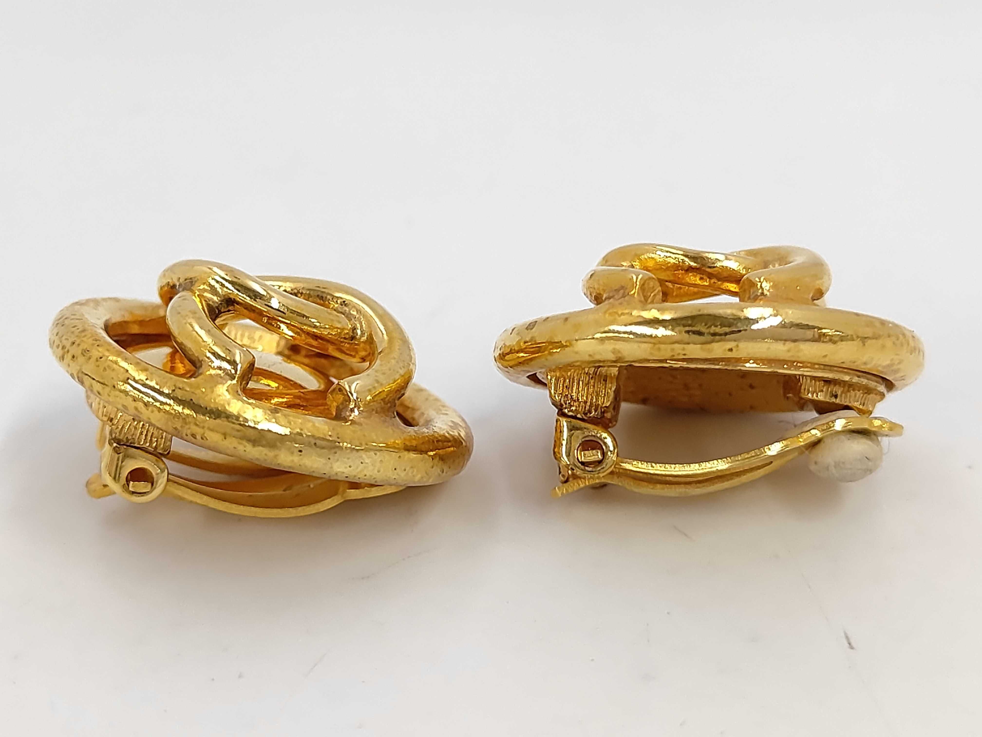 Coco Mark Vintage Gold Earrings — view 3