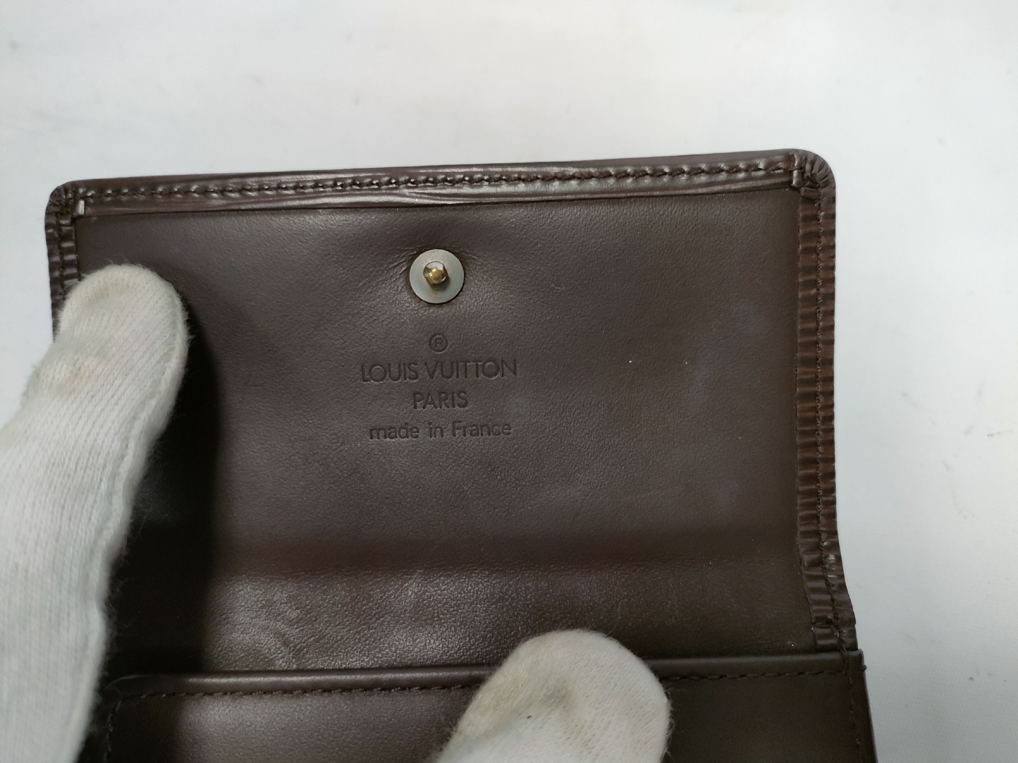 Epi Leather Wallet with Double Snap Closure — view 8
