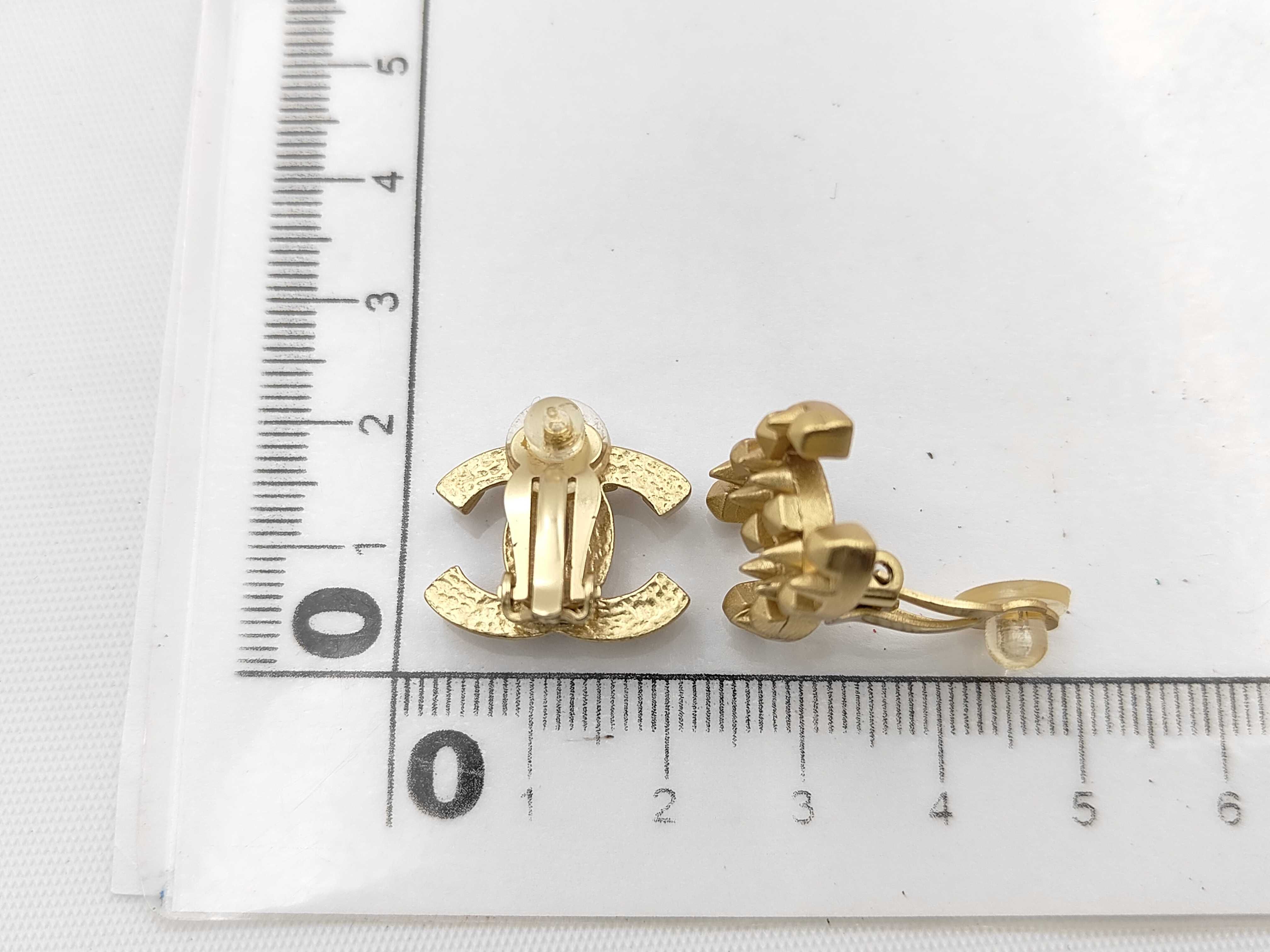 Coco Mark Earrings, Gold Color, 03P Earrings — view 6
