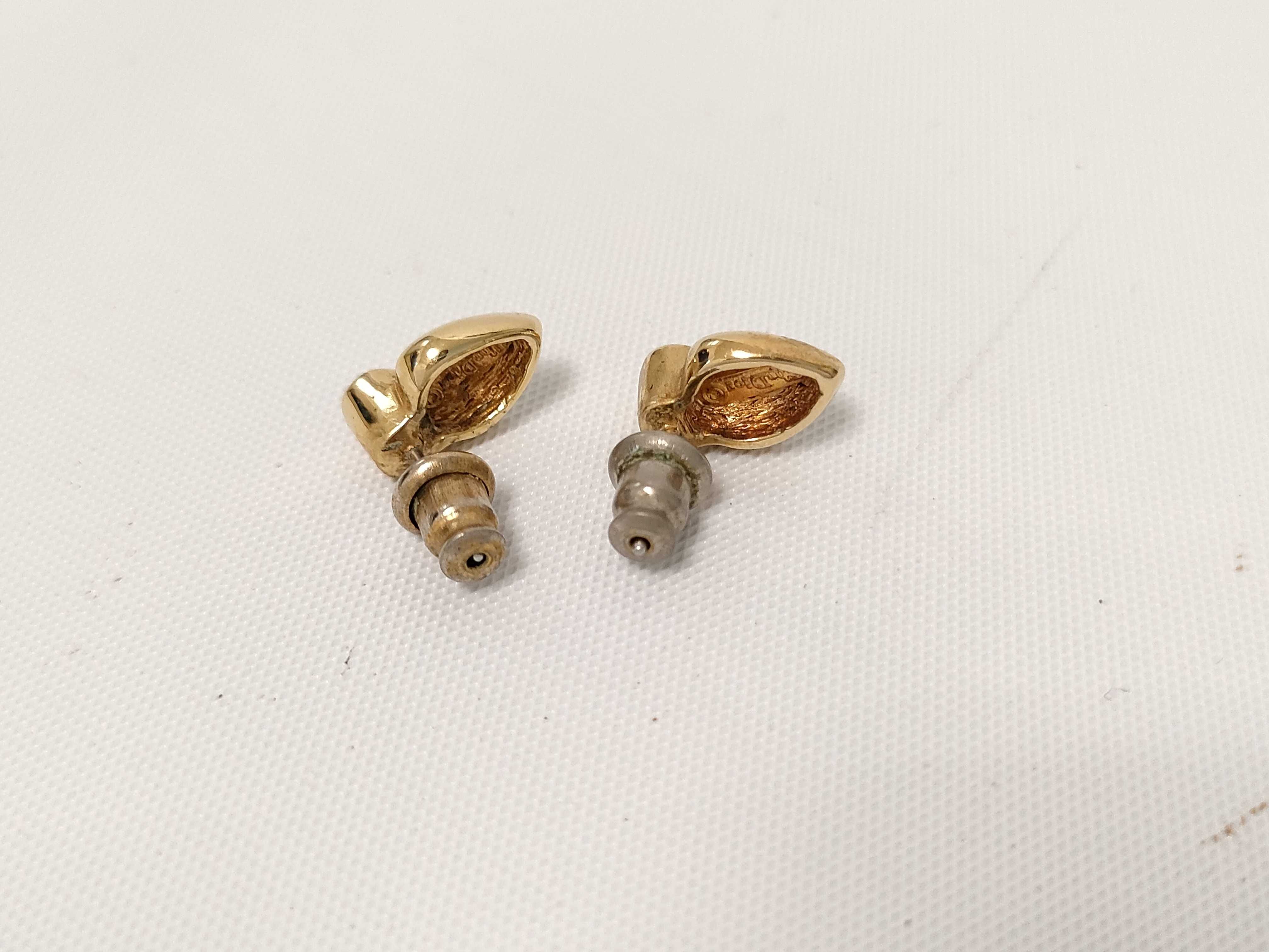 Christian Earrings, Heart Motif, Gold Earrings — view 5