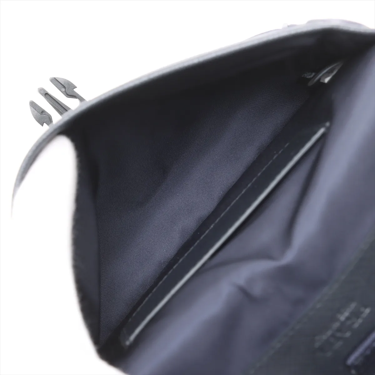 Tessuto Nylon x Leather Shoulder Bag Navy — view 6