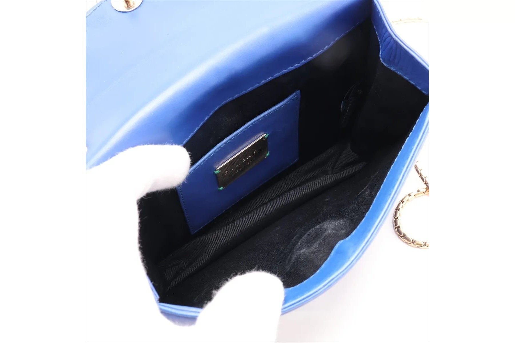 Serpenti Stingray Leather Shoulder Bag — view 6