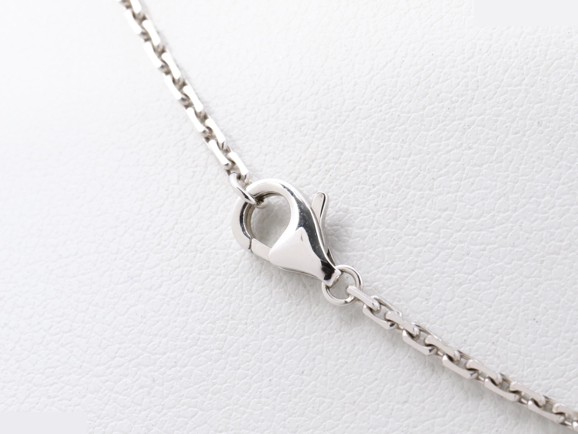 Love Necklace, Full Diamond Necklace, K18WG, 14g, Chain approx. 42cm — view 5