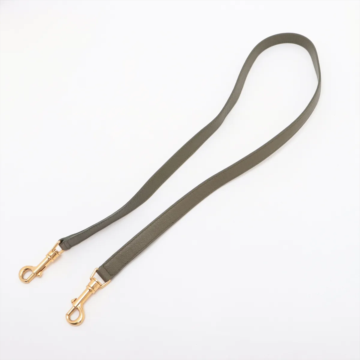 belt bag micro leather 2WAY handbag khaki — view 7