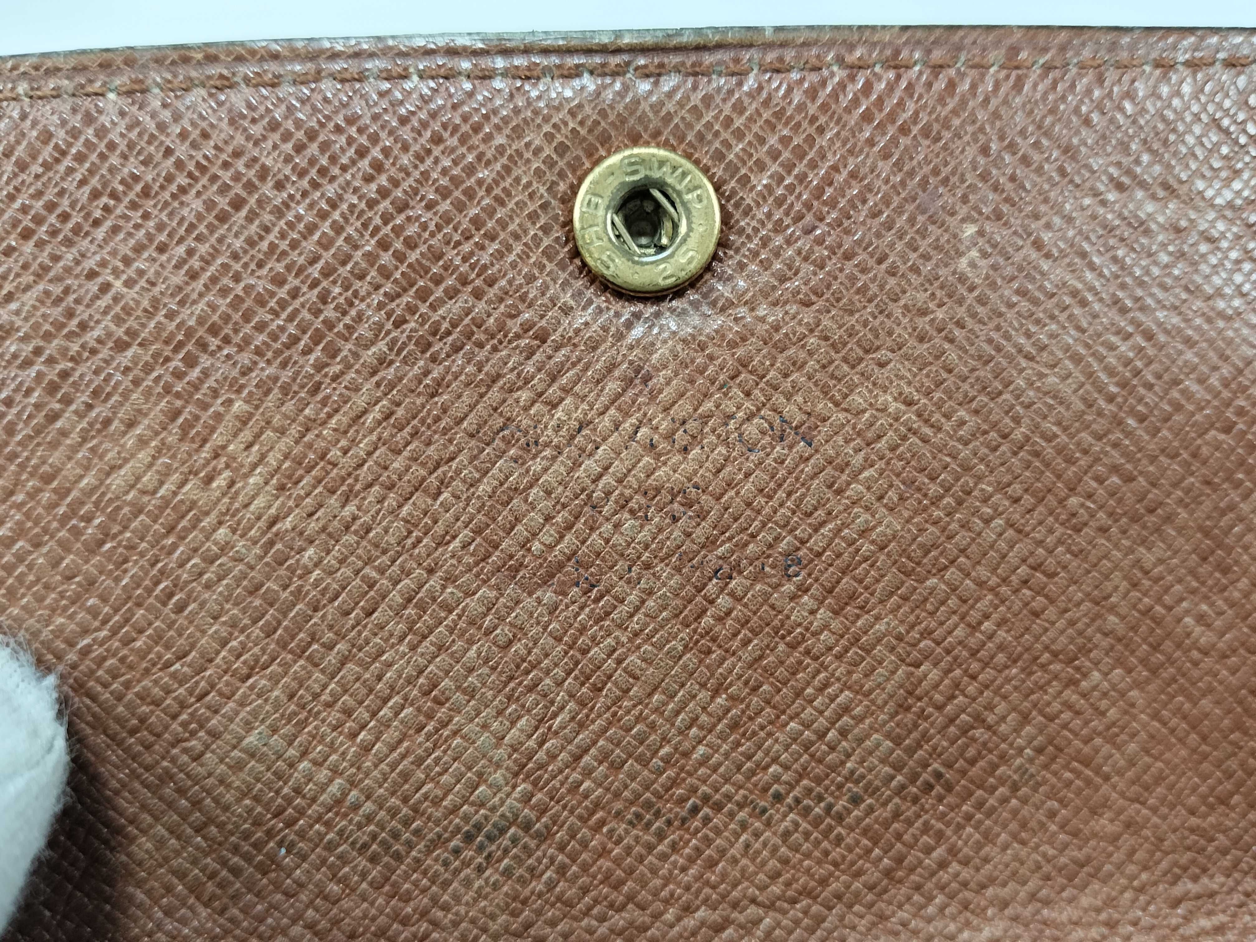 Monogram LV Wallet Portefeuille Sarah Brown Wallet — view 12