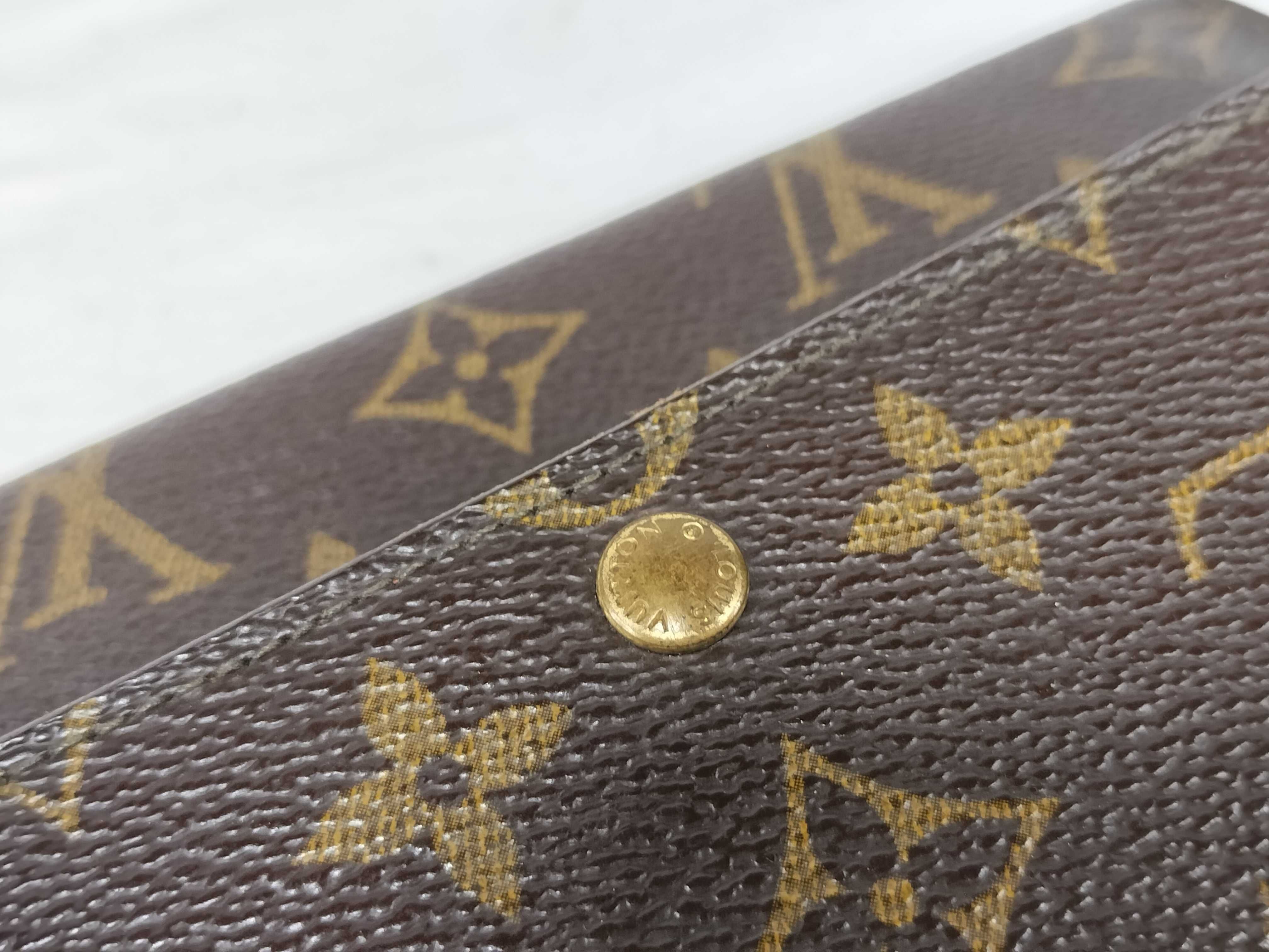 Monogram LV Wallet Portefeuille Sarah Brown Wallet — view 7
