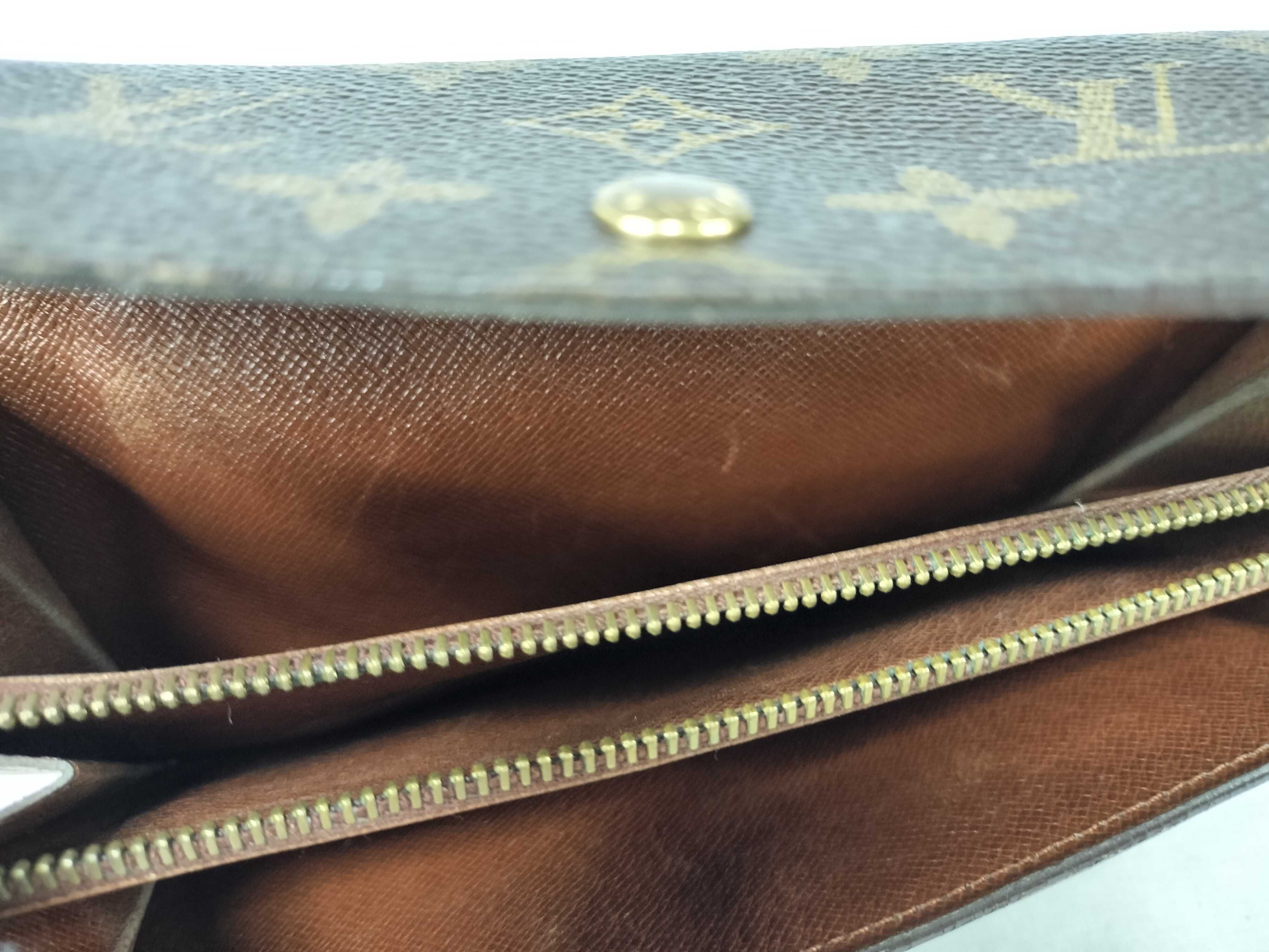 Monogram LV Wallet Portefeuille Sarah Brown Wallet — view 10