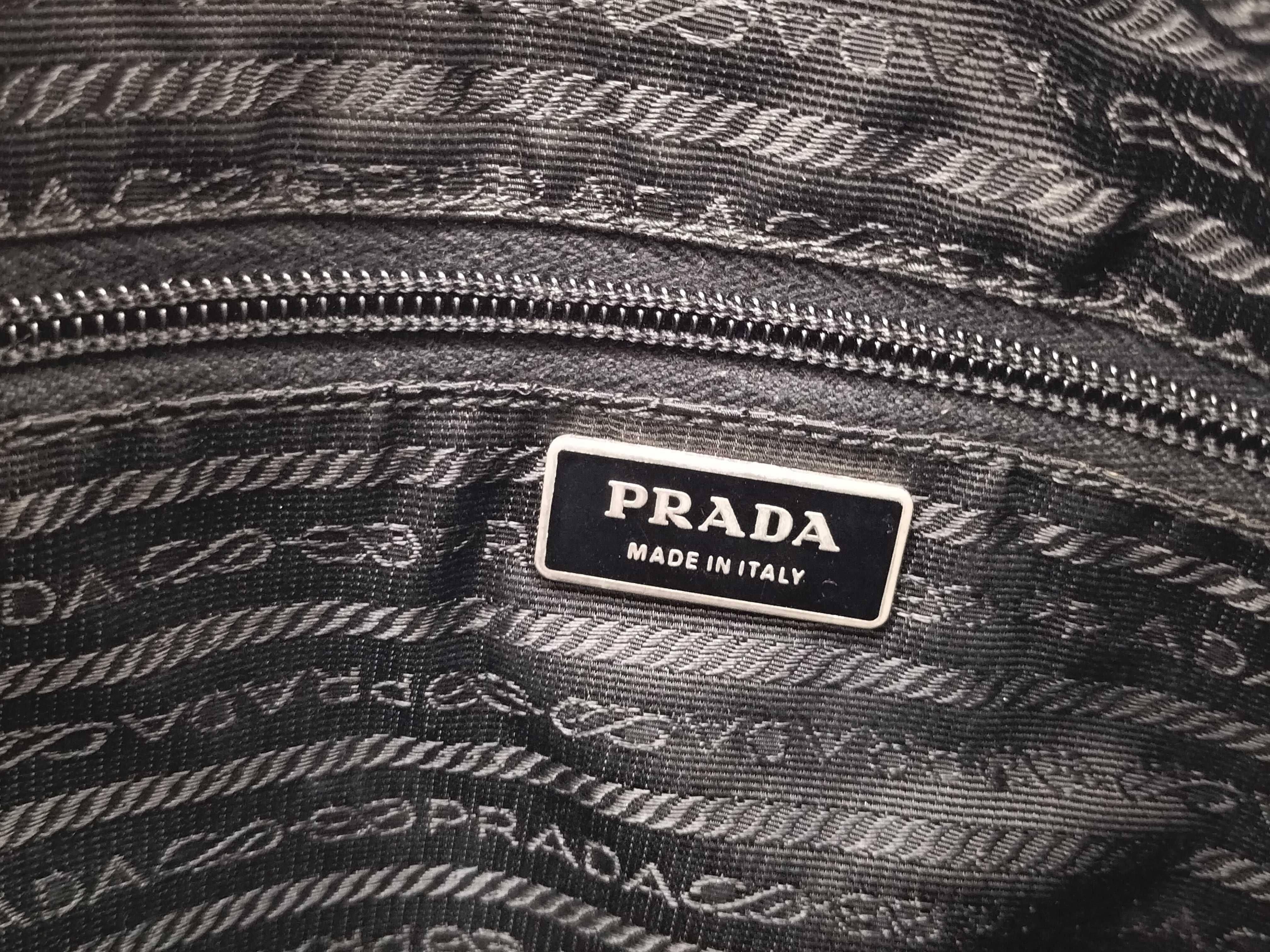 Nylon Shoulder Bag with Triangular Metal Fittings — view 14