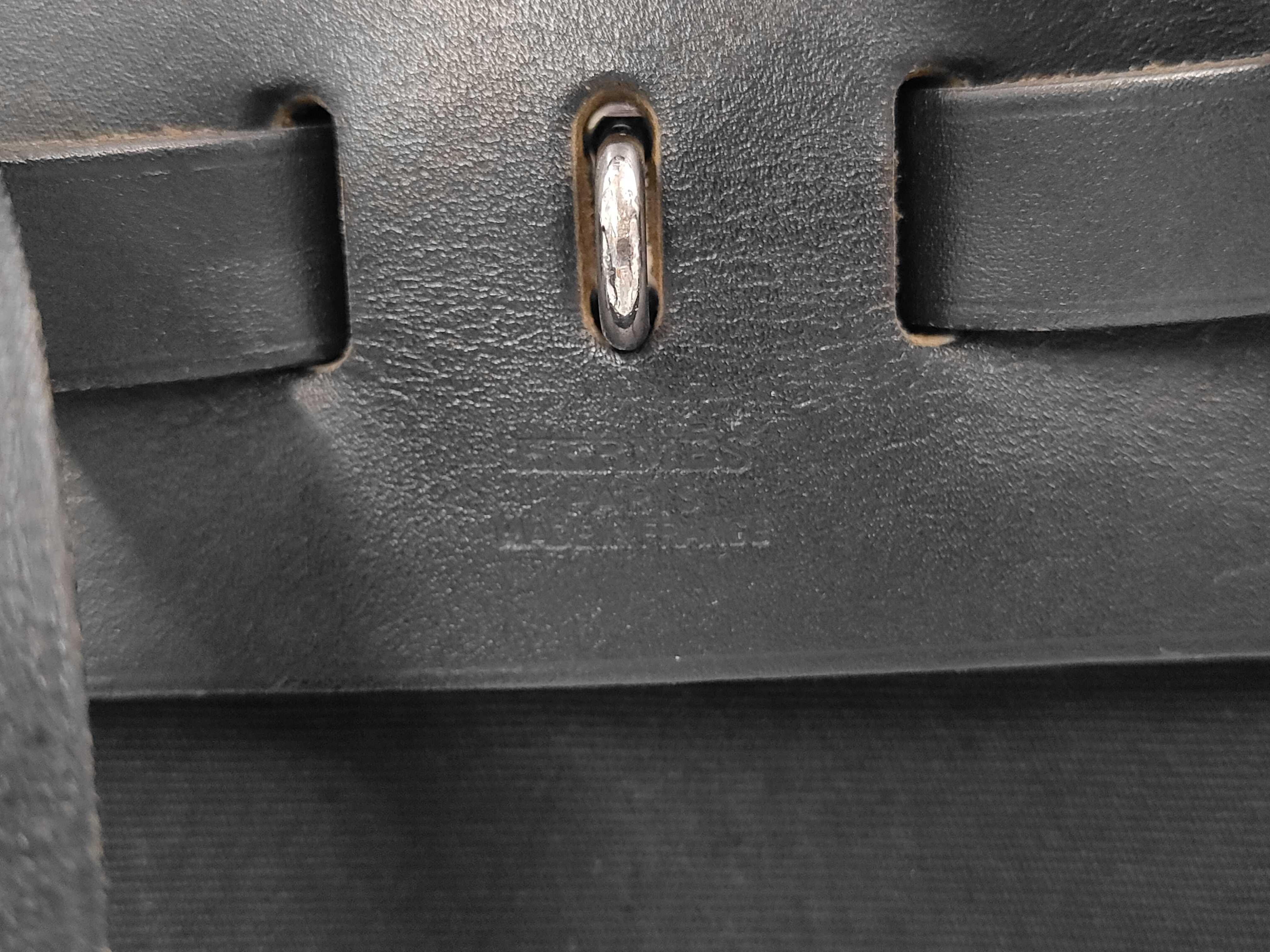 Herbag Ad PM Toile Officier x Vache Hunter Black Silver Hardware G: 2003 Backpack — view 3