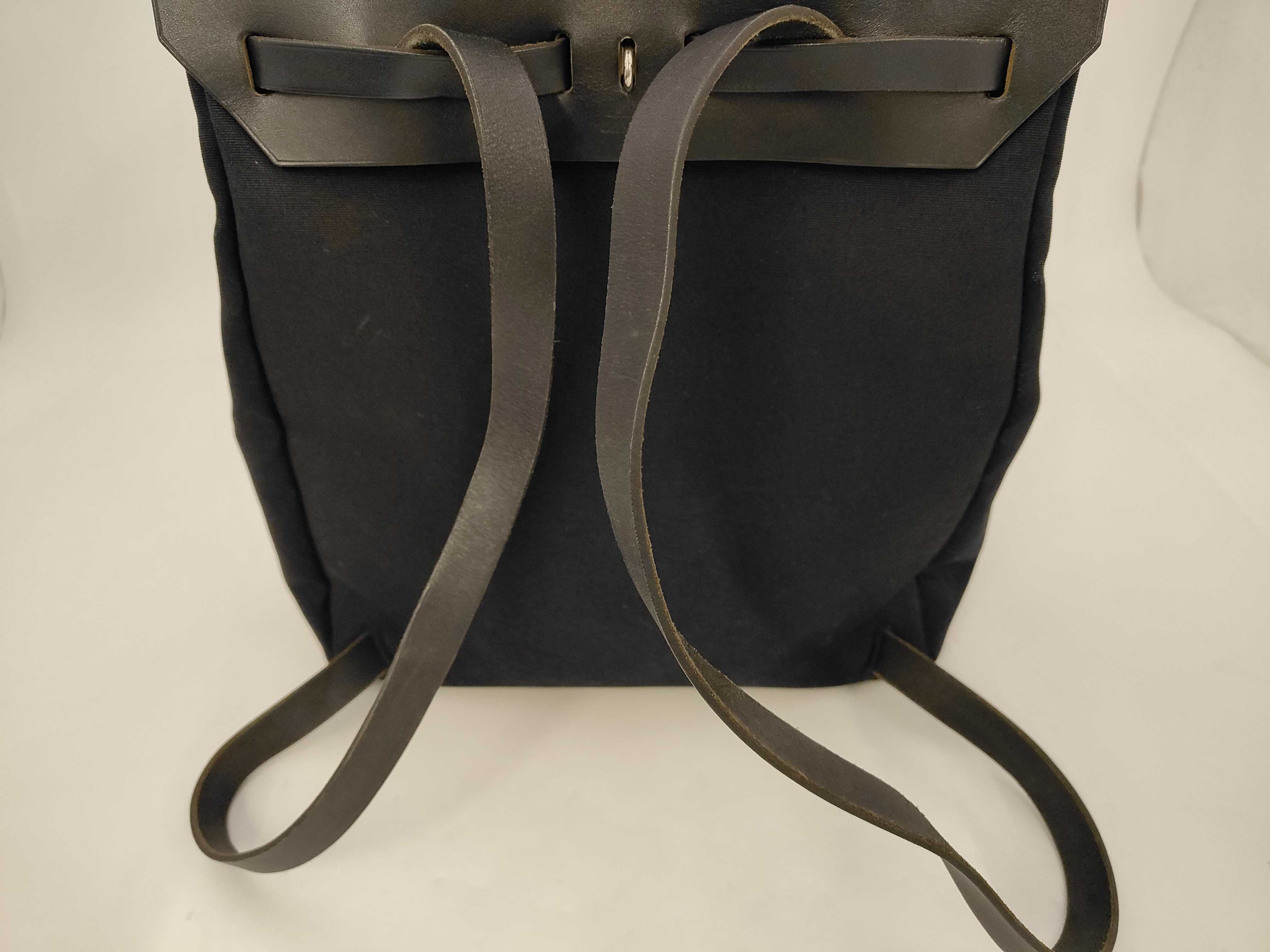 Herbag Ad PM Toile Officier x Vache Hunter Black Silver Hardware G: 2003 Backpack — view 5