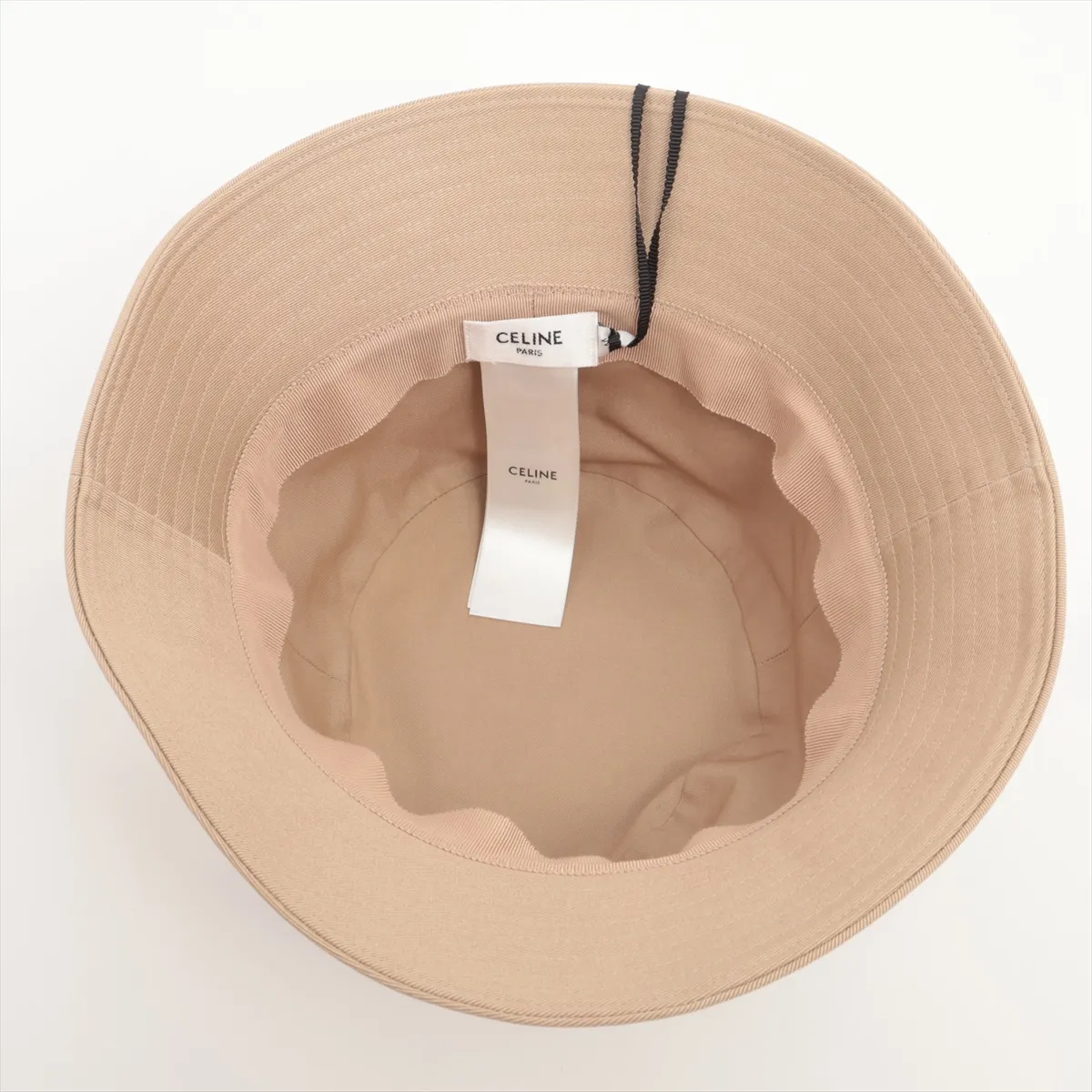 2AU3B968P Logo Cap, Size M, Cotton, Beige. Shows signs of wear, — view 4