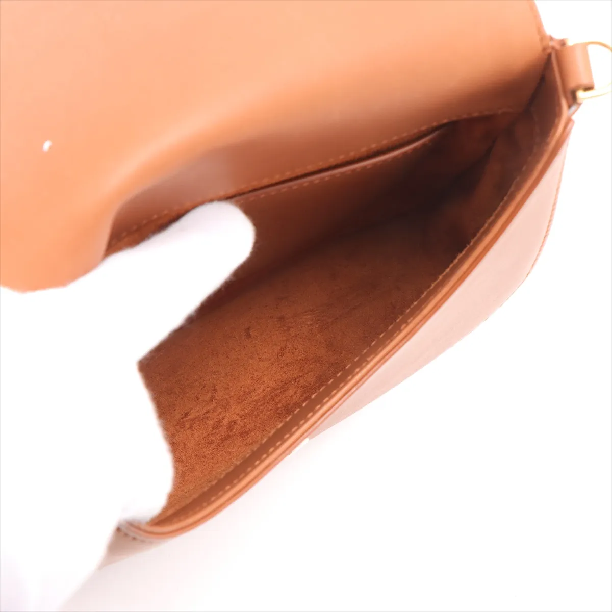 Voltaire Mini Canvas x Leather Shoulder Bag Beige x Brown 818896 — view 6