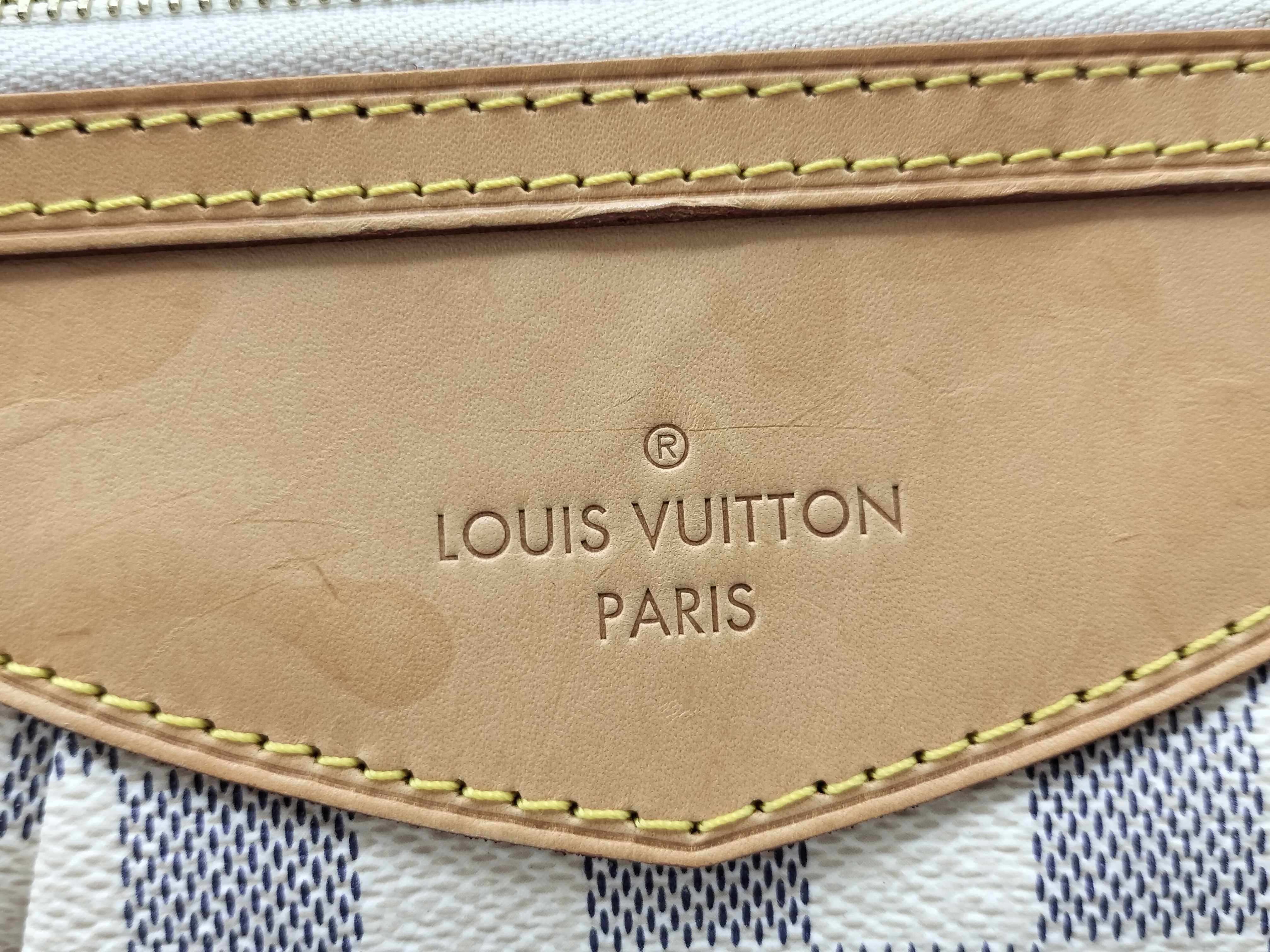 Damier Azur Siracusa PM N41113 GI0164 White Shoulder Bag — view 11