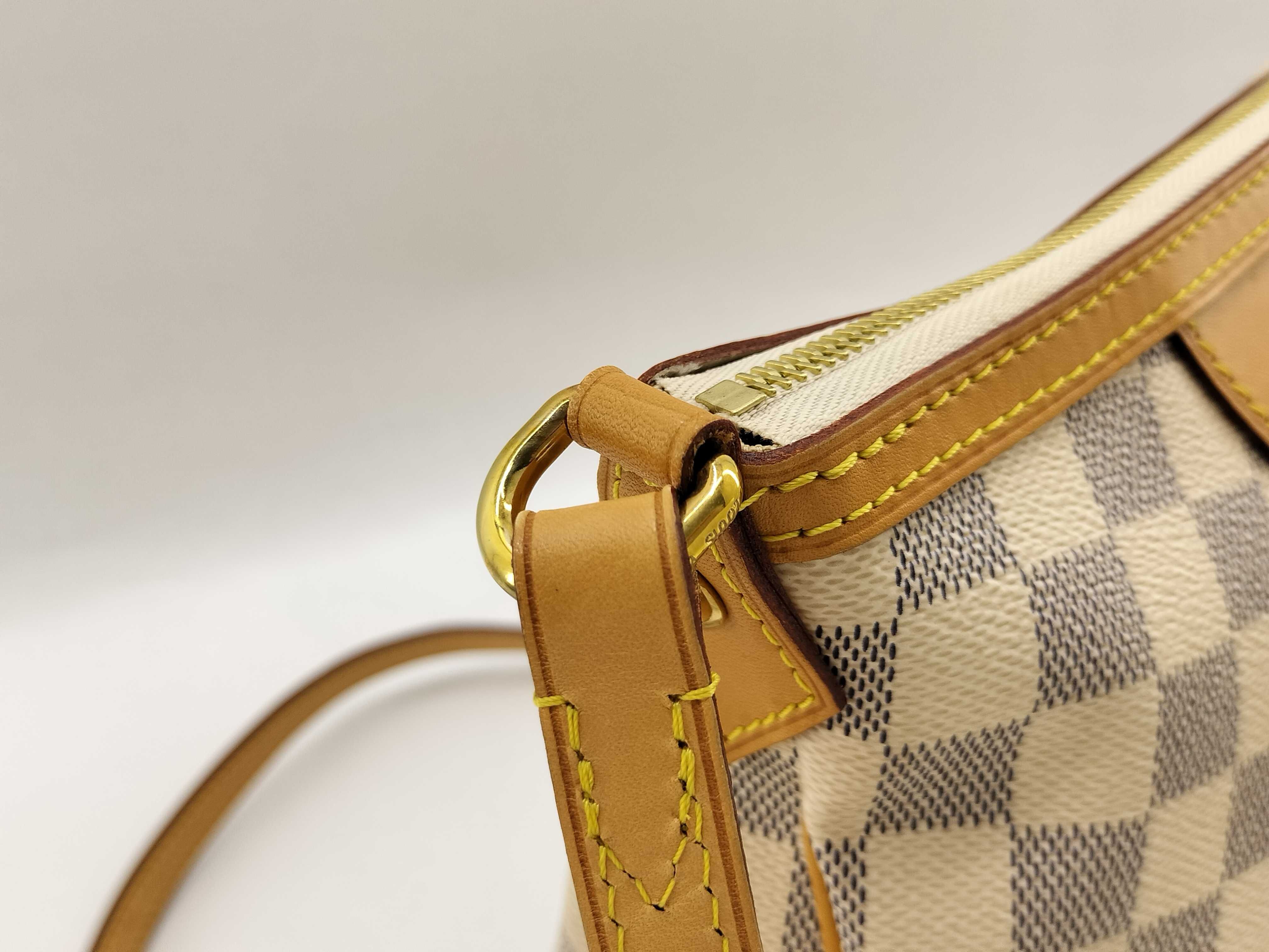 Damier Azur Siracusa PM N41113 GI0164 White Shoulder Bag — view 3