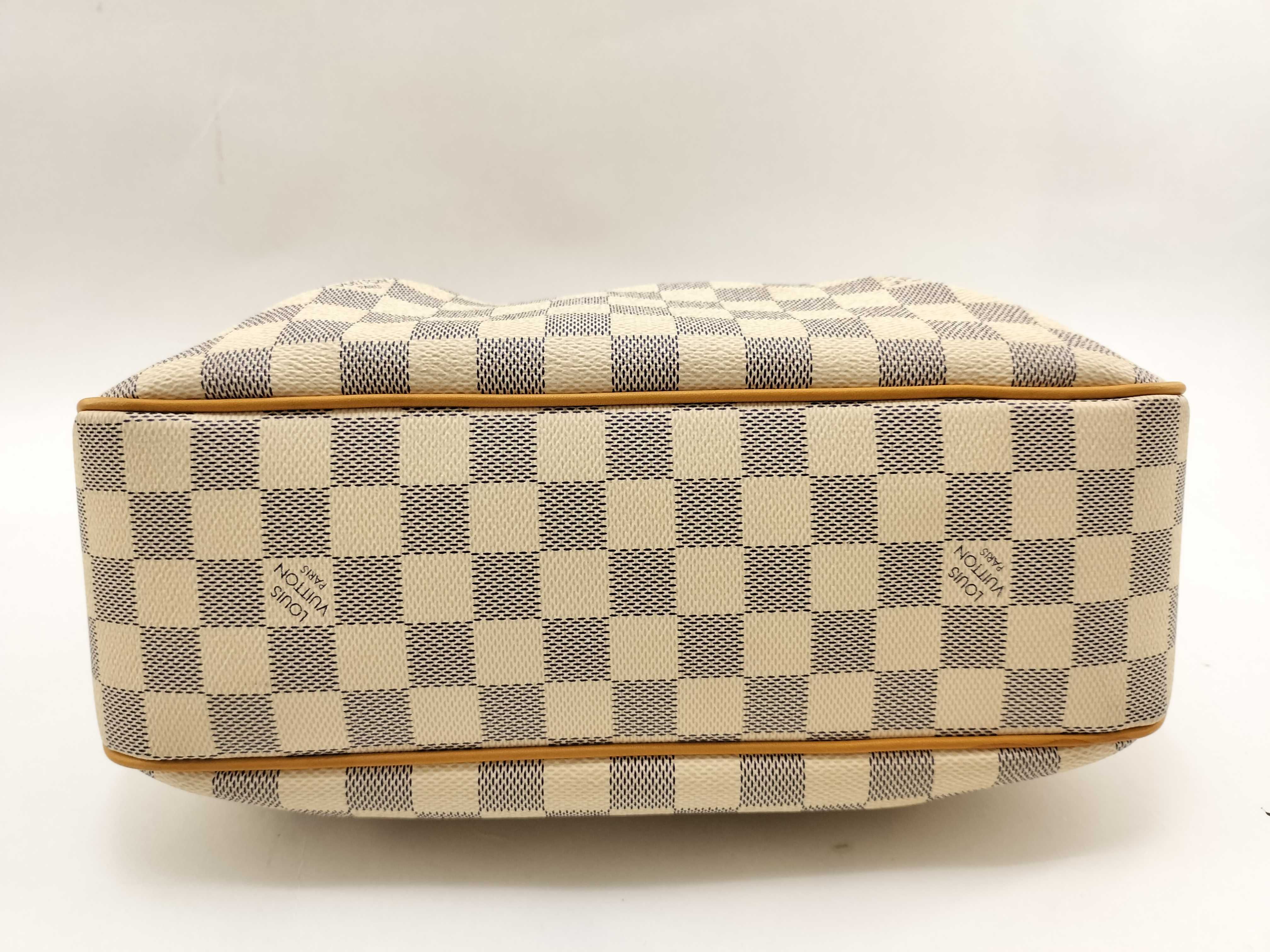 Damier Azur Siracusa PM N41113 GI0164 White Shoulder Bag — view 7