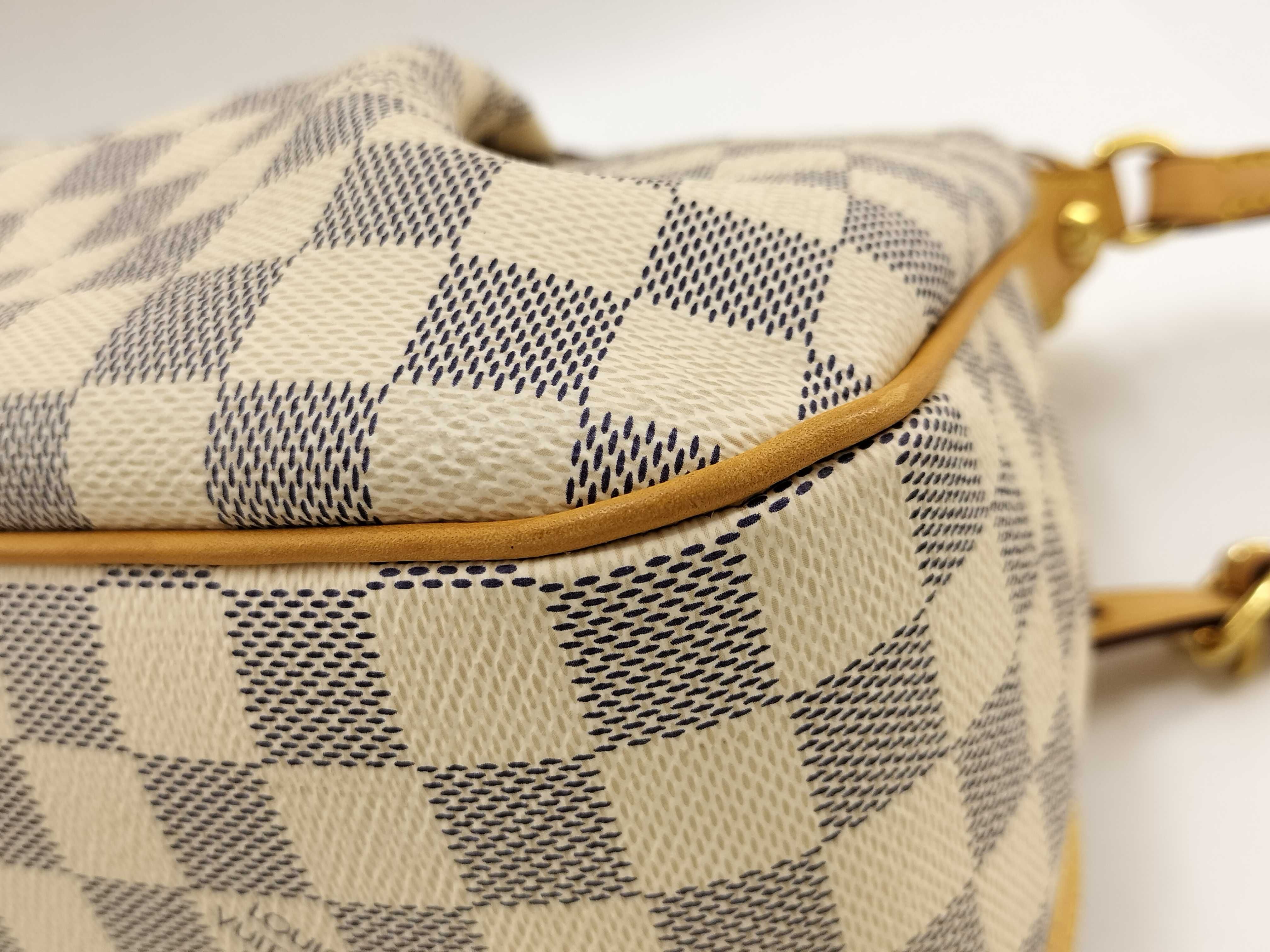 Damier Azur Siracusa PM N41113 GI0164 White Shoulder Bag — view 9