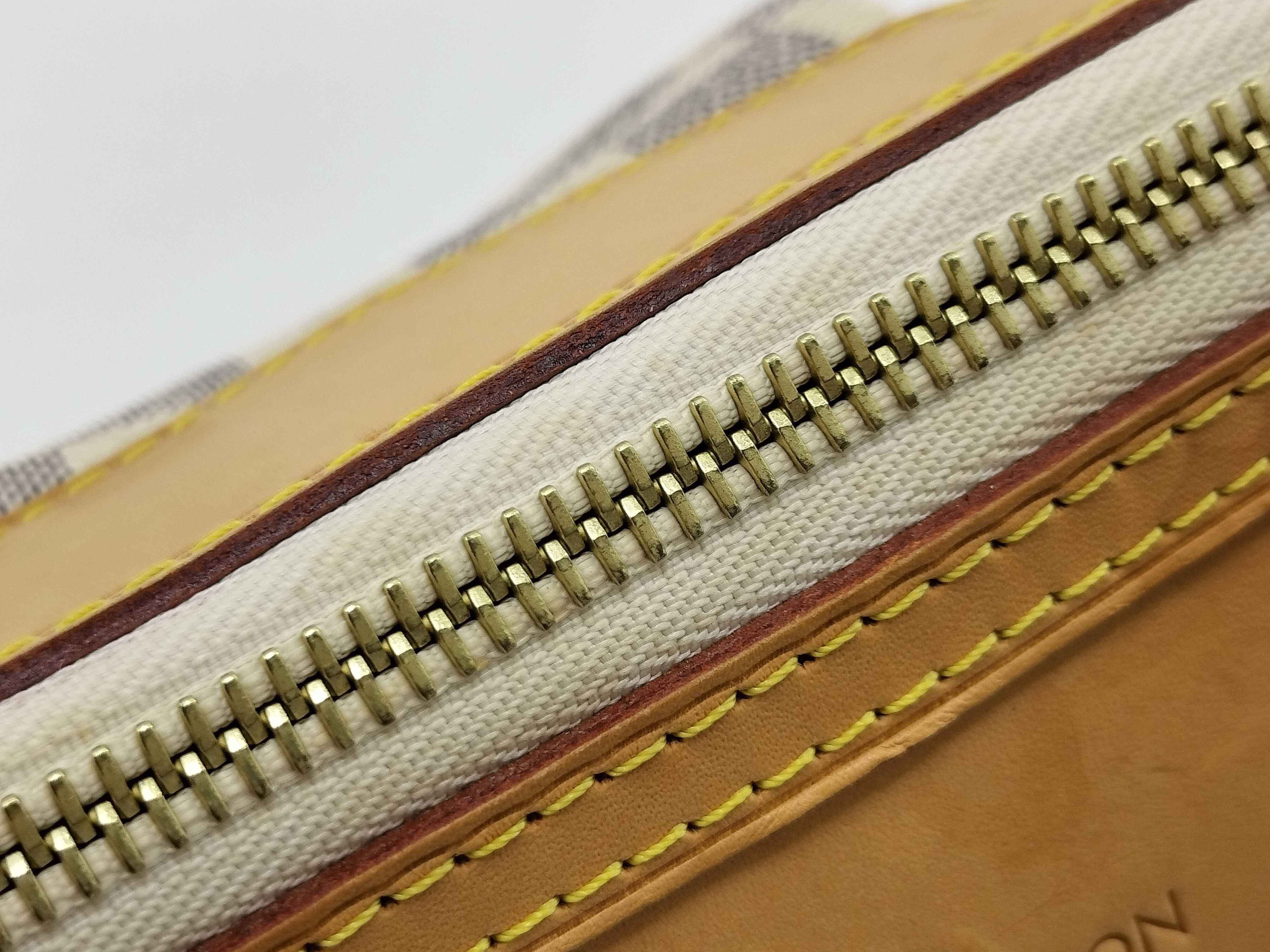 Damier Azur Siracusa PM N41113 GI0164 White Shoulder Bag — view 10