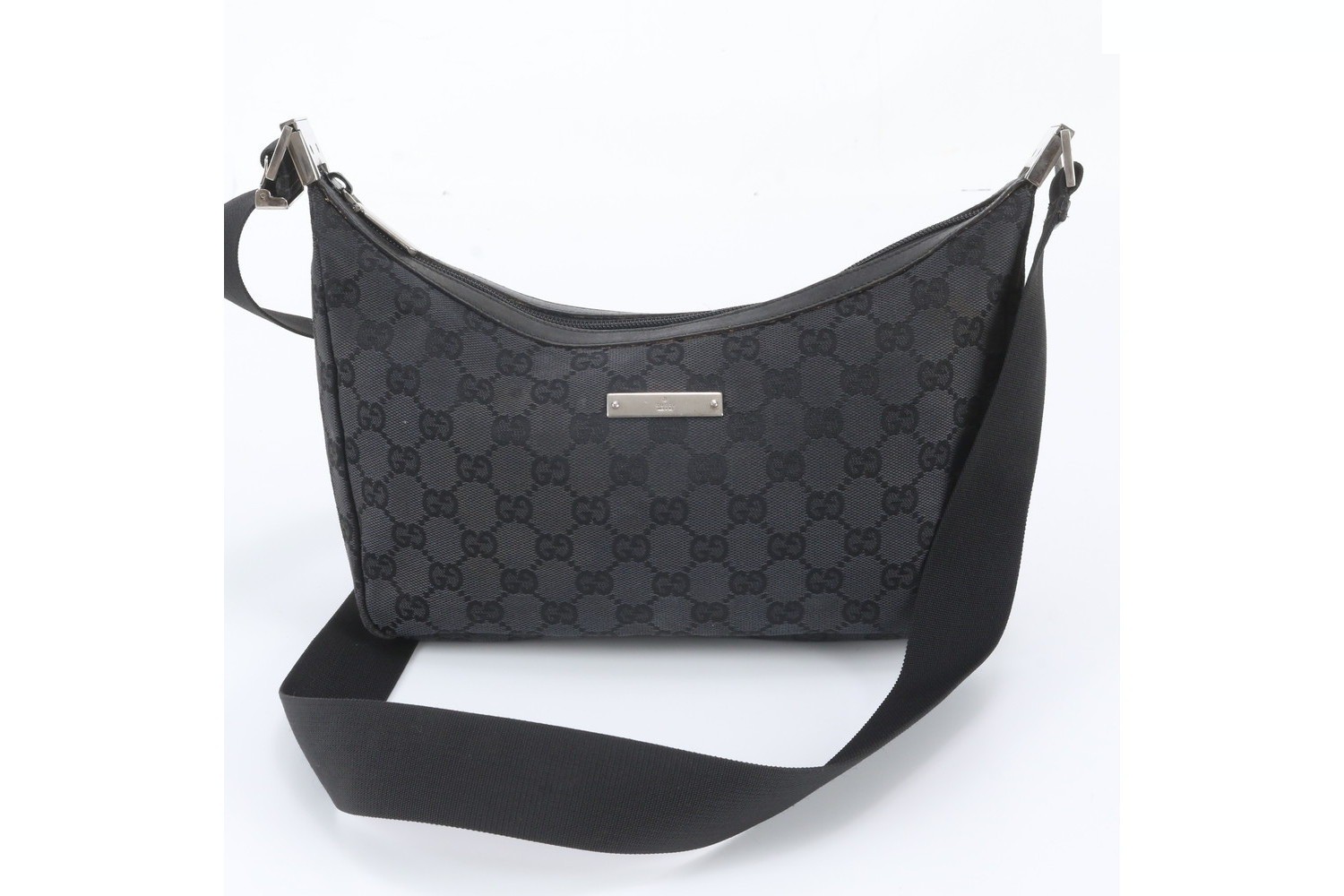 GG Canvas 019 0433 Leather Shoulder Bag