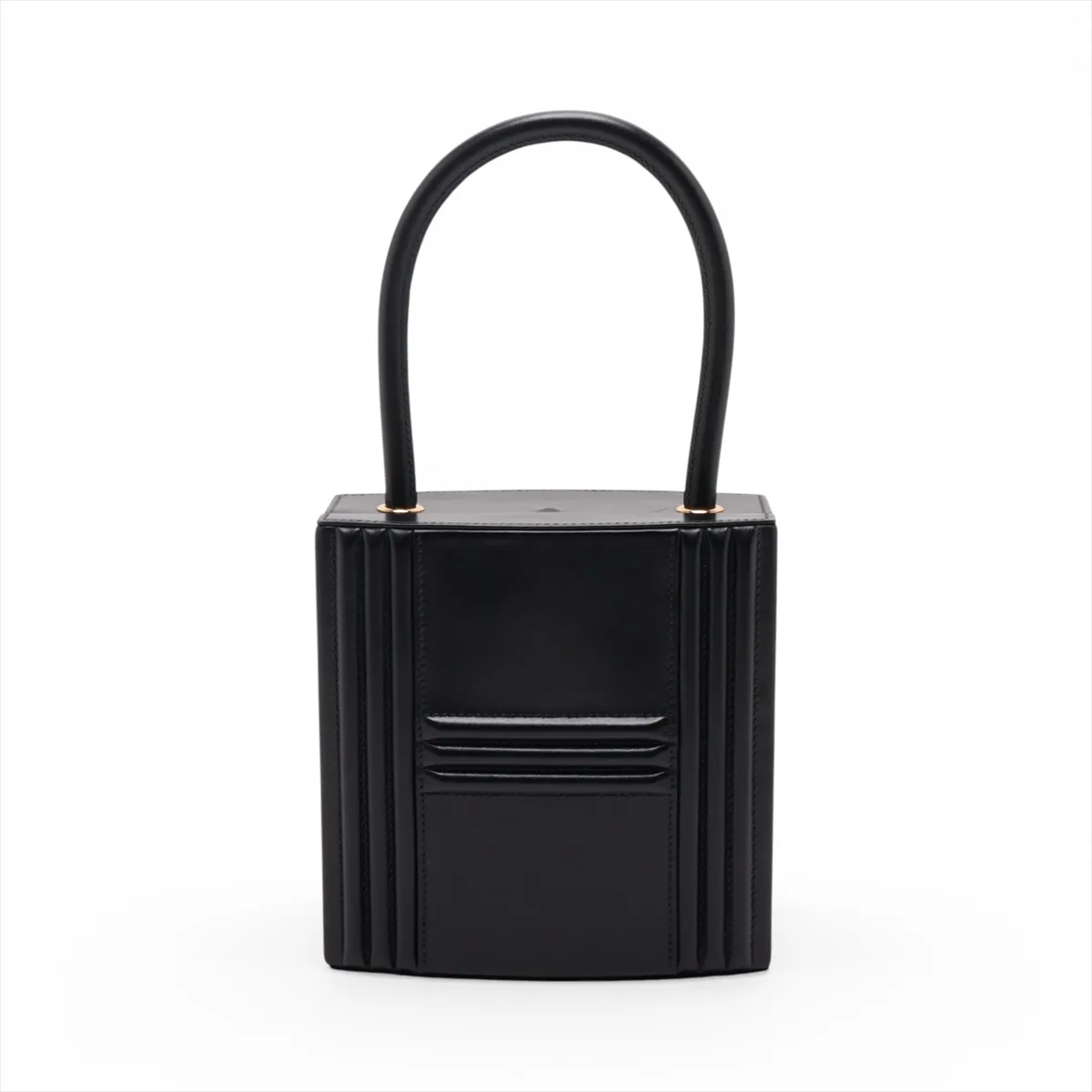 [Individually packaged] Hermes Cadena Kelly Box Calf Black Silver Hardware I: 2005 — view 2