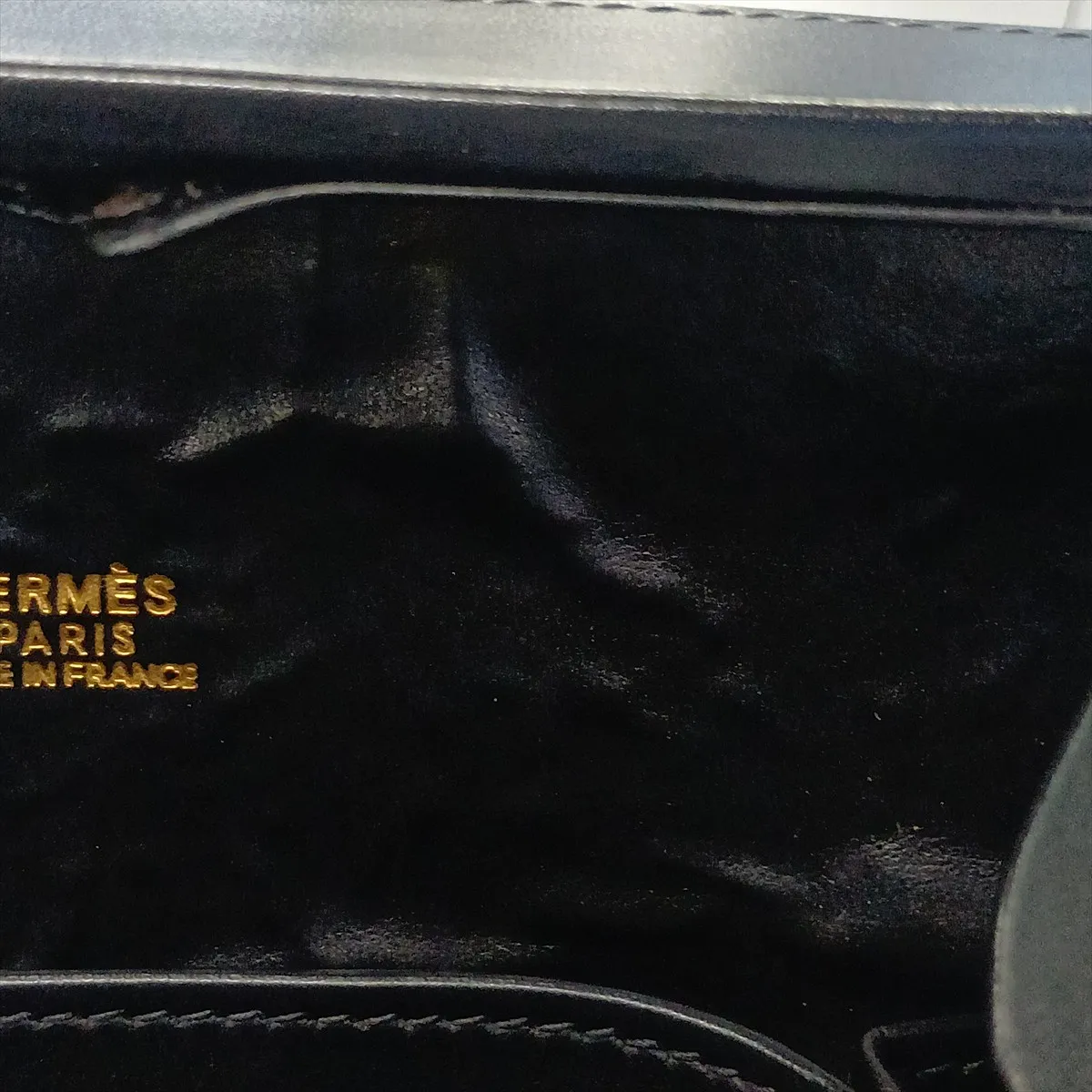[Individually packaged] Hermes Cadena Kelly Box Calf Black Silver Hardware I: 2005 — view 13