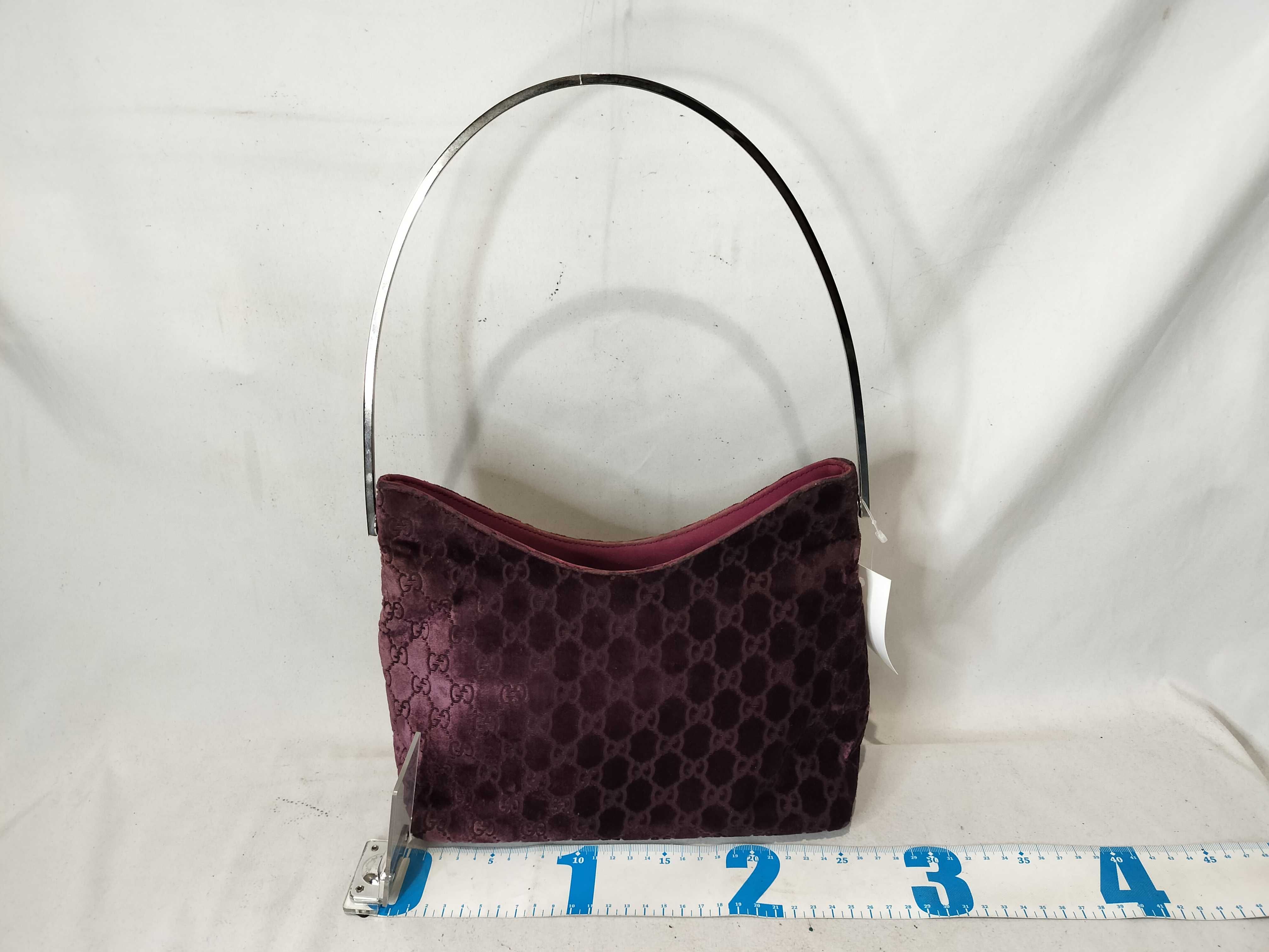 001・3444・1978 Velour One-Shoulder Handbag — view 2