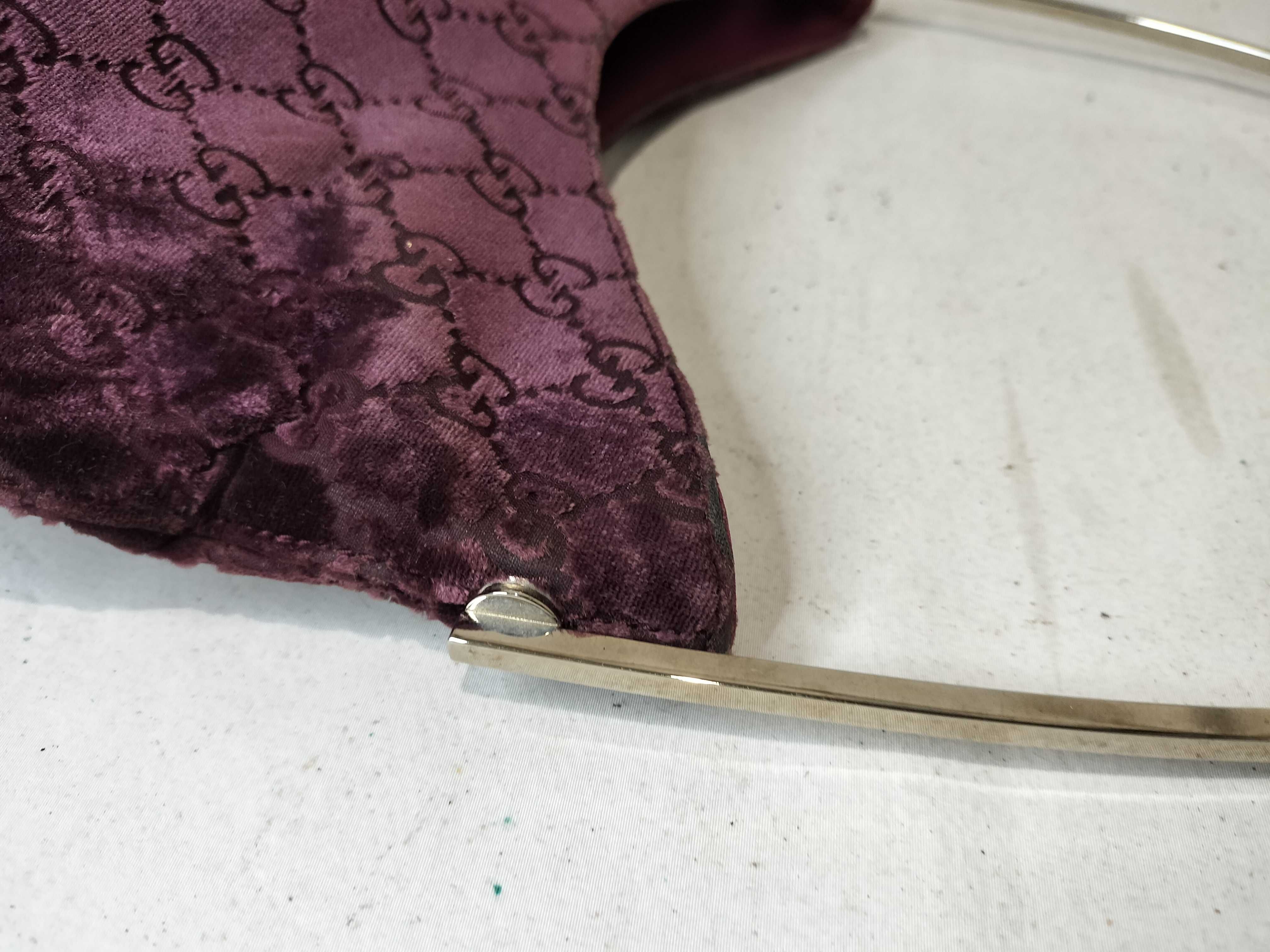 001・3444・1978 Velour One-Shoulder Handbag — view 5
