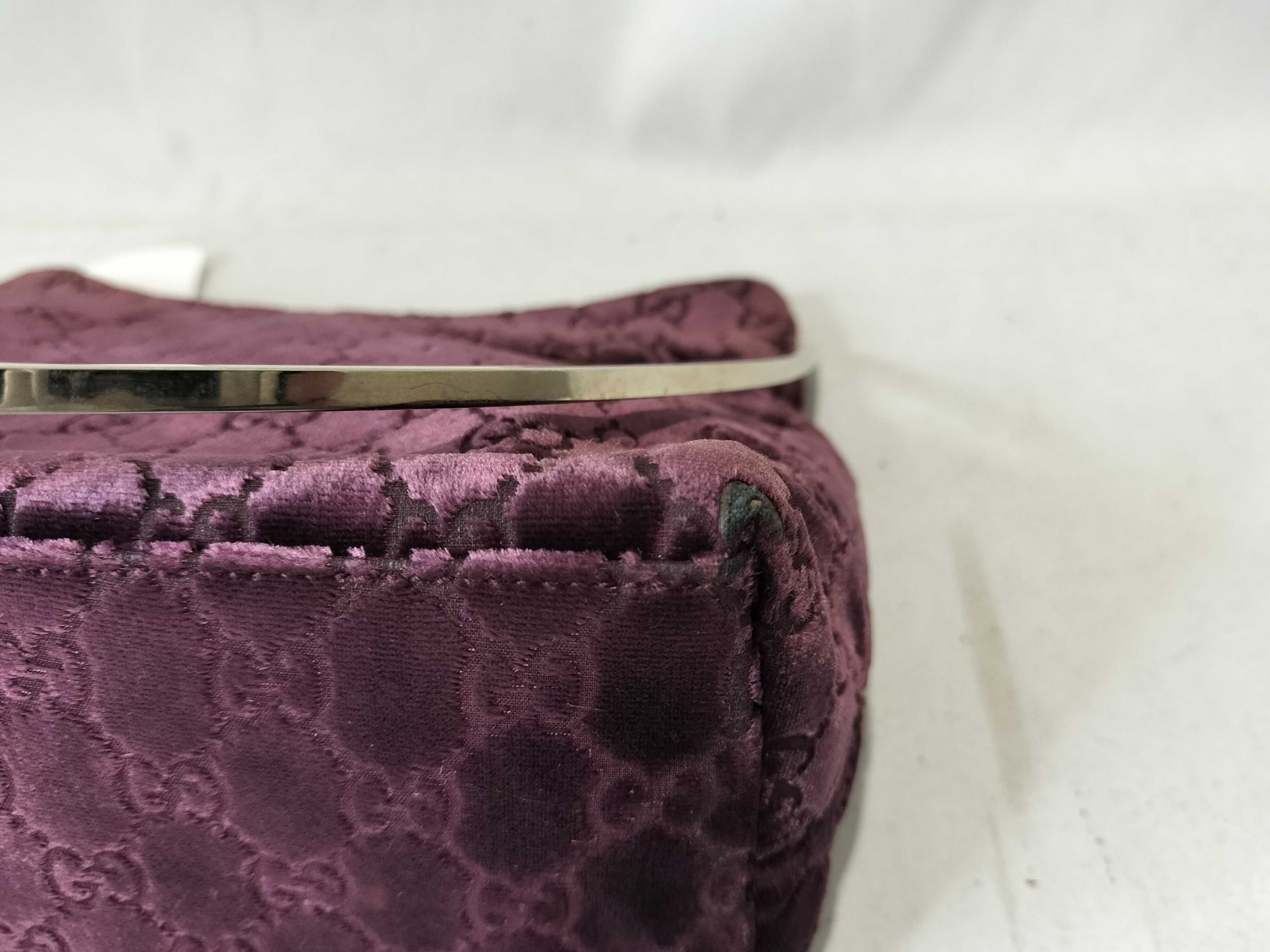 001・3444・1978 Velour One-Shoulder Handbag — view 6