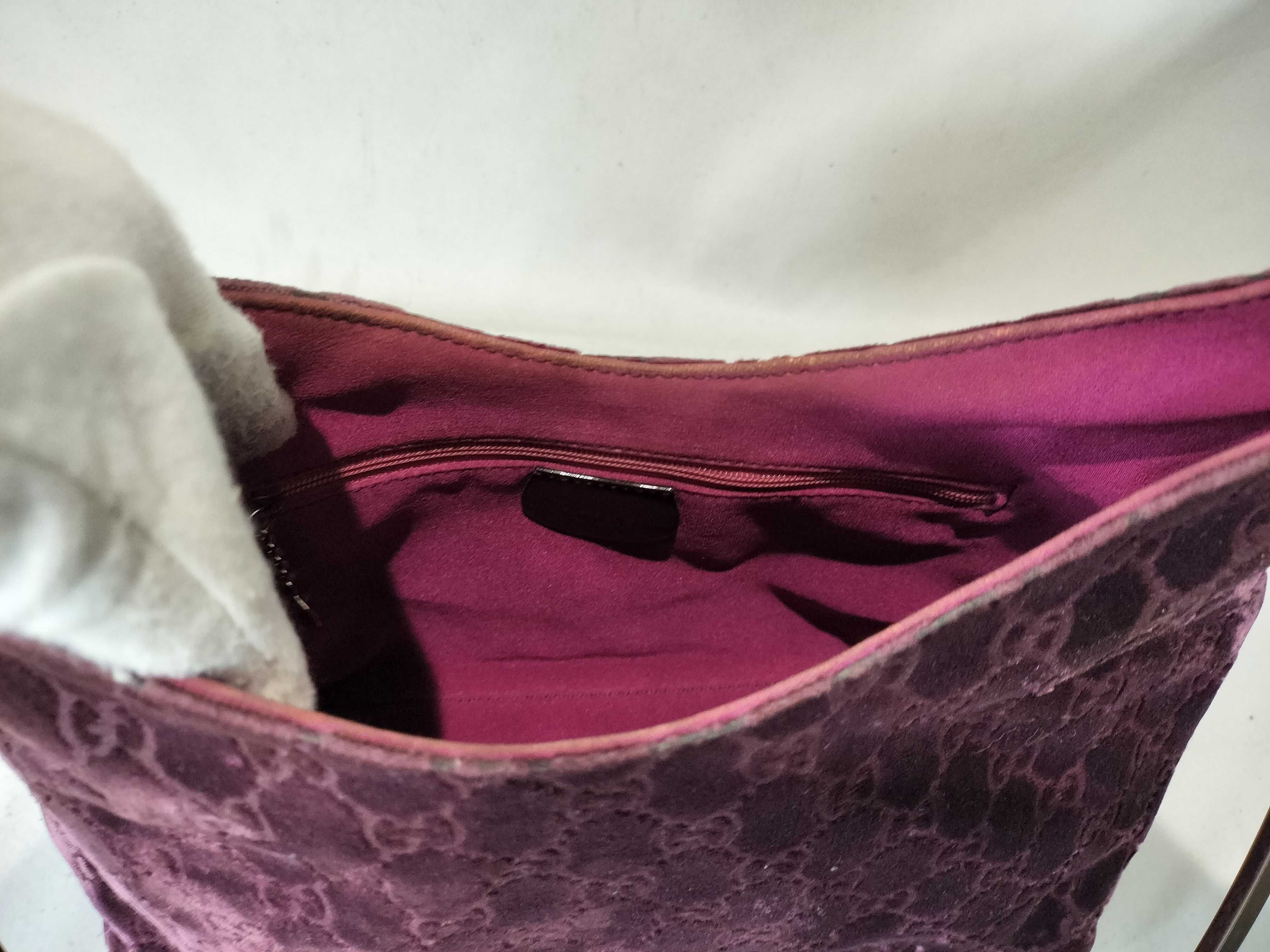 001・3444・1978 Velour One-Shoulder Handbag — view 8